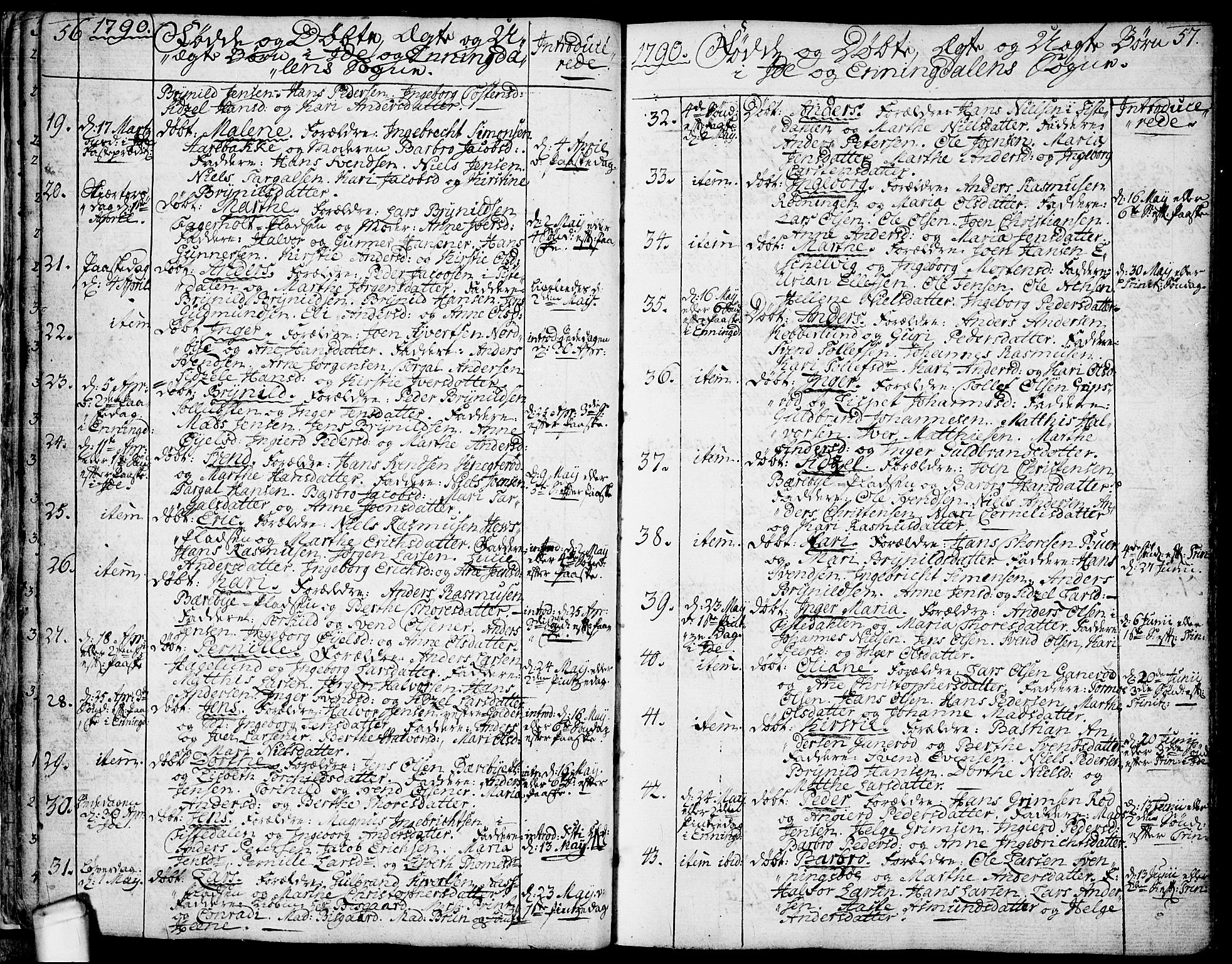 Idd prestekontor Kirkebøker, SAO/A-10911/F/Fc/L0001: Parish register (official) no. III 1, 1770-1814, p. 56-57