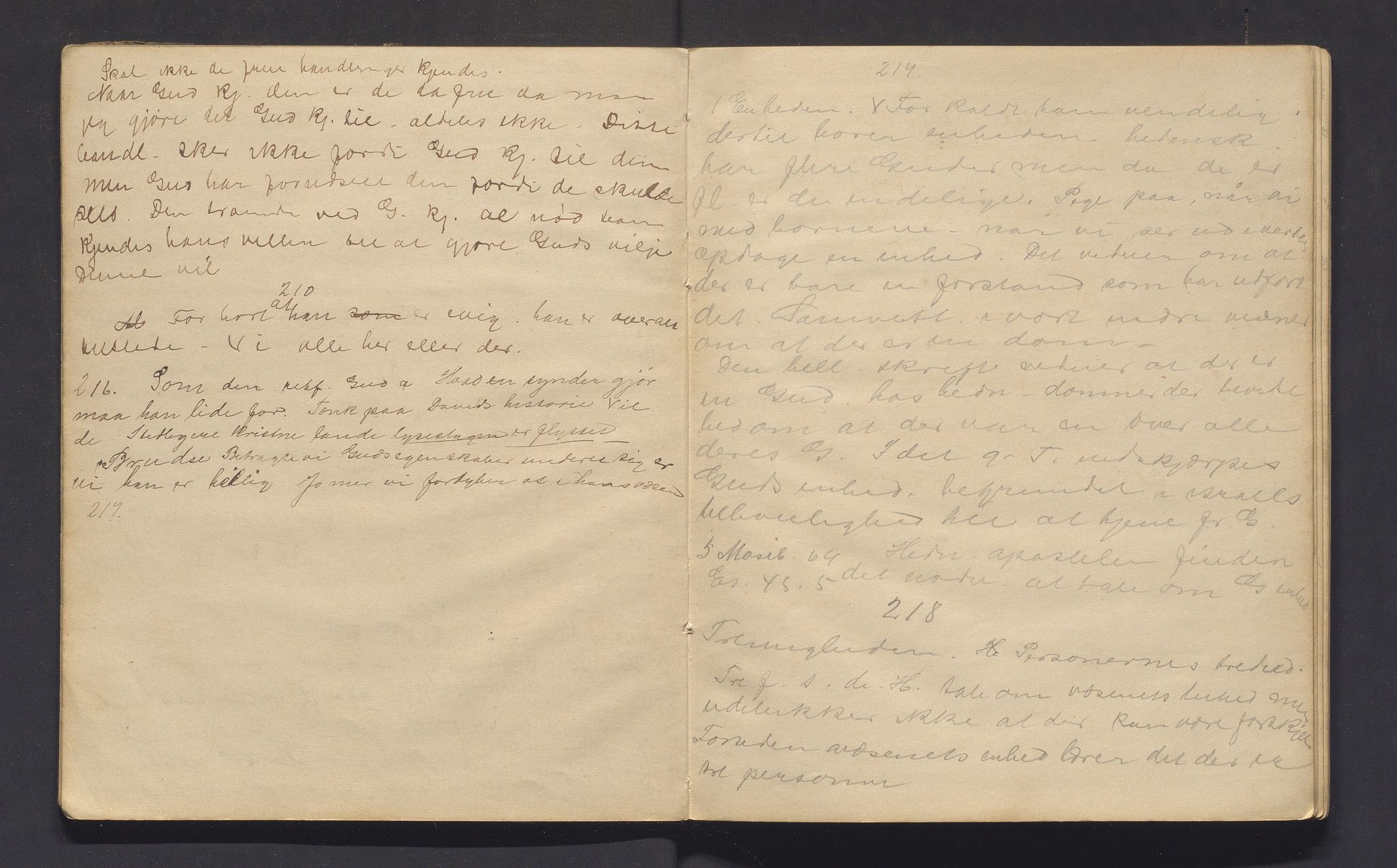 Lilloe, Kristian. Seminarlærar, IKAH/1216-Pa0011/G/Ga/L0001: Religionsanmerkninger K. Lilloi, 1888