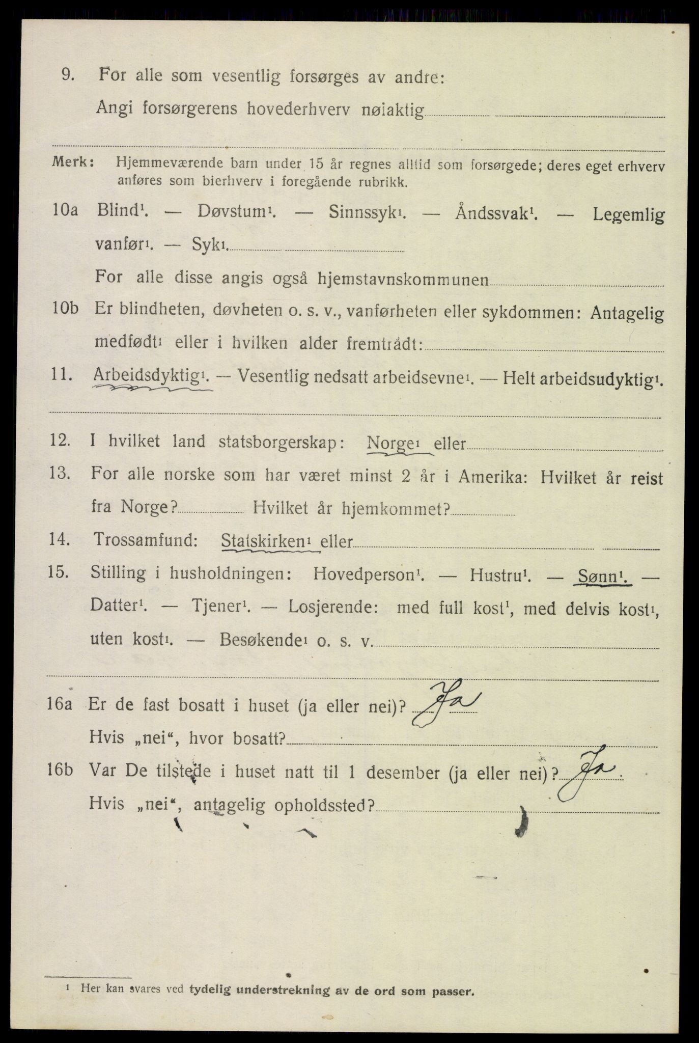 SAH, 1920 census for Trysil, 1920, p. 4110