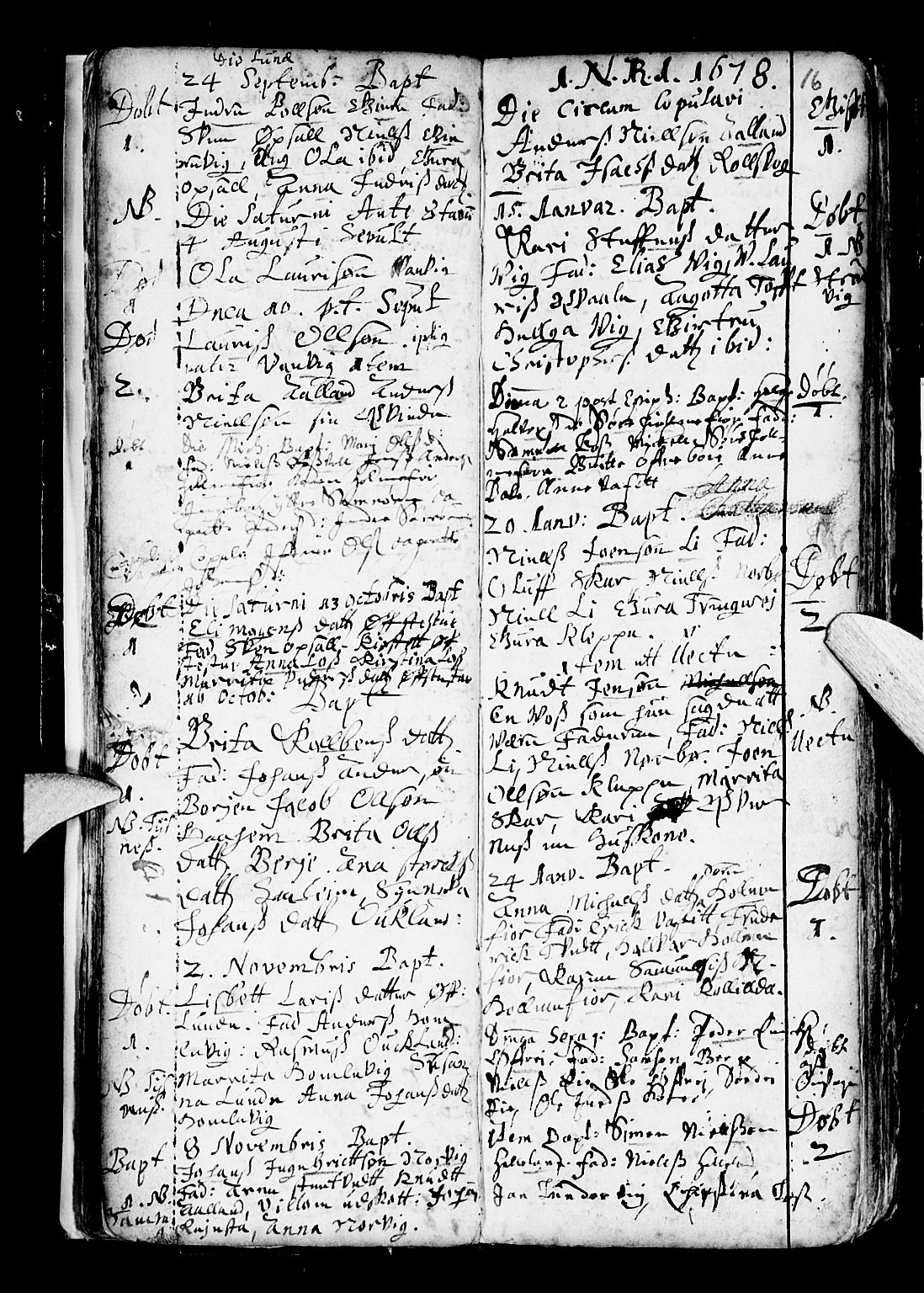 Os sokneprestembete, SAB/A-99929: Parish register (official) no. A 6, 1669-1719, p. 16