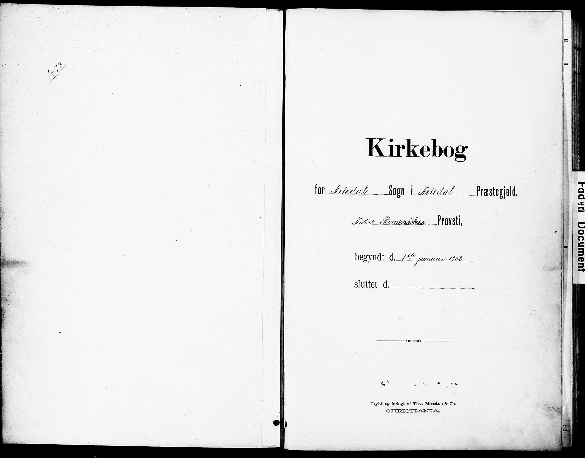 Nittedal prestekontor Kirkebøker, SAO/A-10365a/G/Ga/L0003: Parish register (copy) no. I 3, 1902-1929