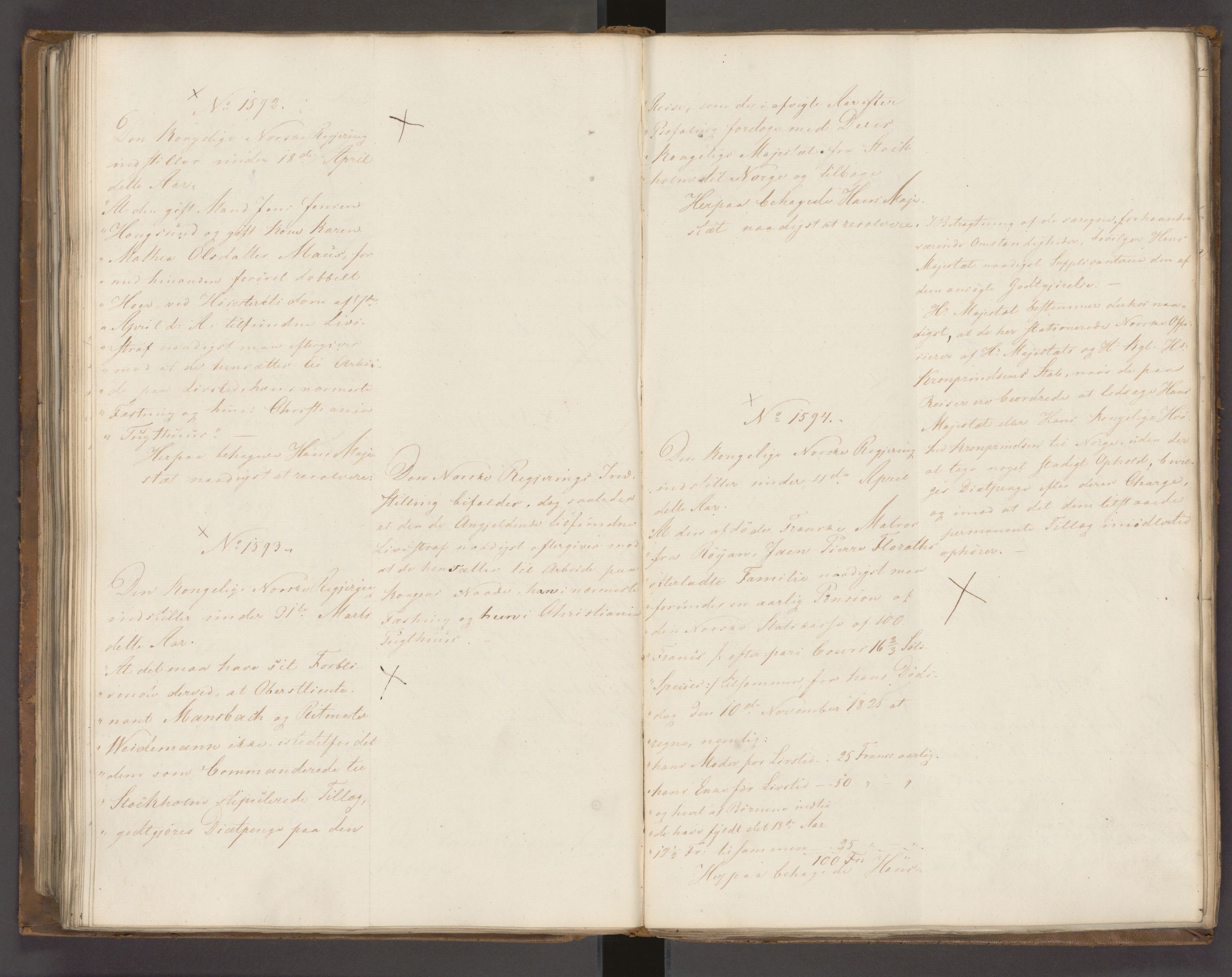 Statsrådssekretariatet, AV/RA-S-1001/A/Ab/L0022: Kgl. res. nr. 1210-1721, 1. halvår, 1826