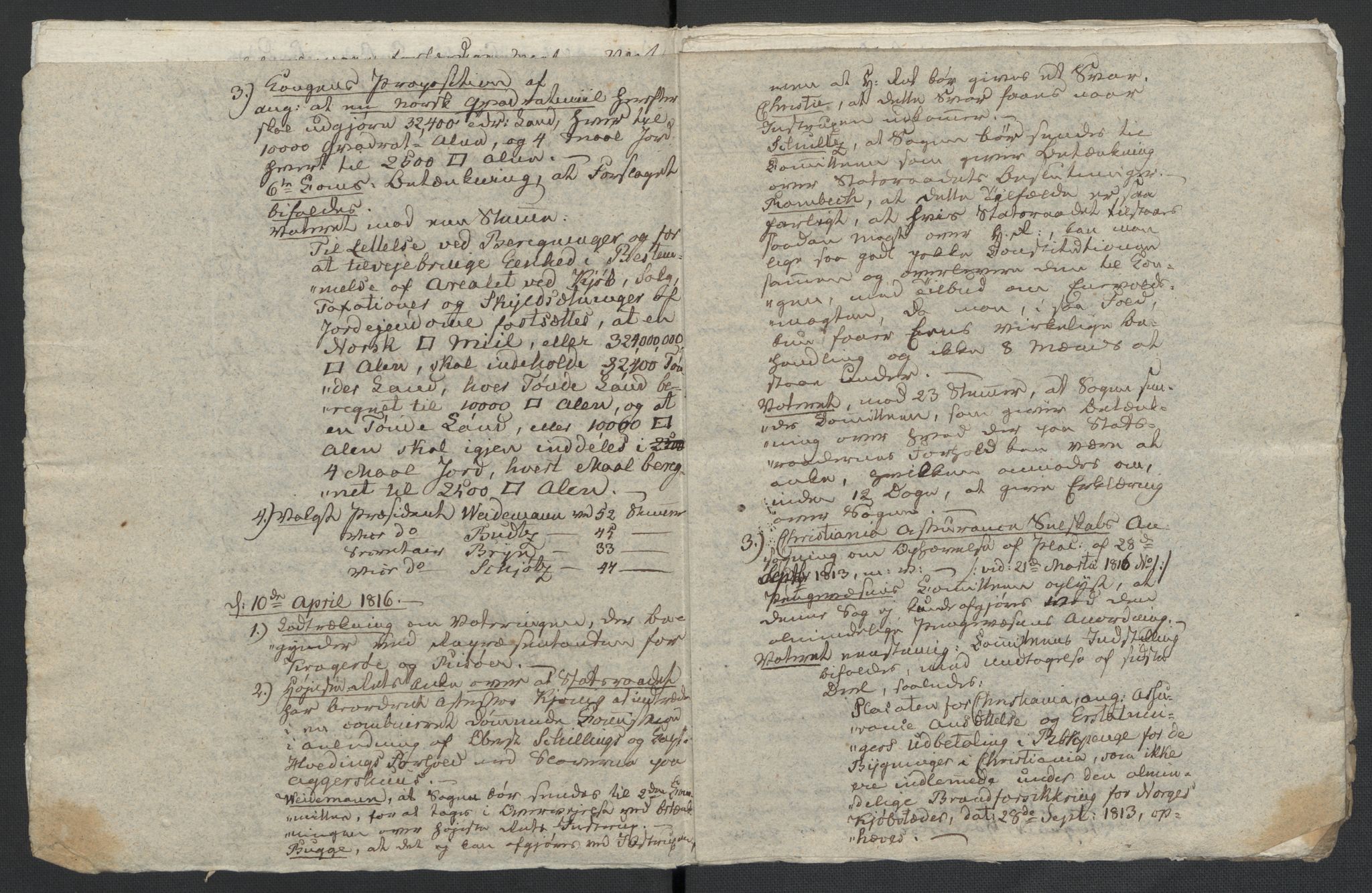 Christie, Wilhelm Frimann Koren, AV/RA-PA-0014/F/L0005: Christies dokumenter fra Stortinget, 1815-1816, p. 784