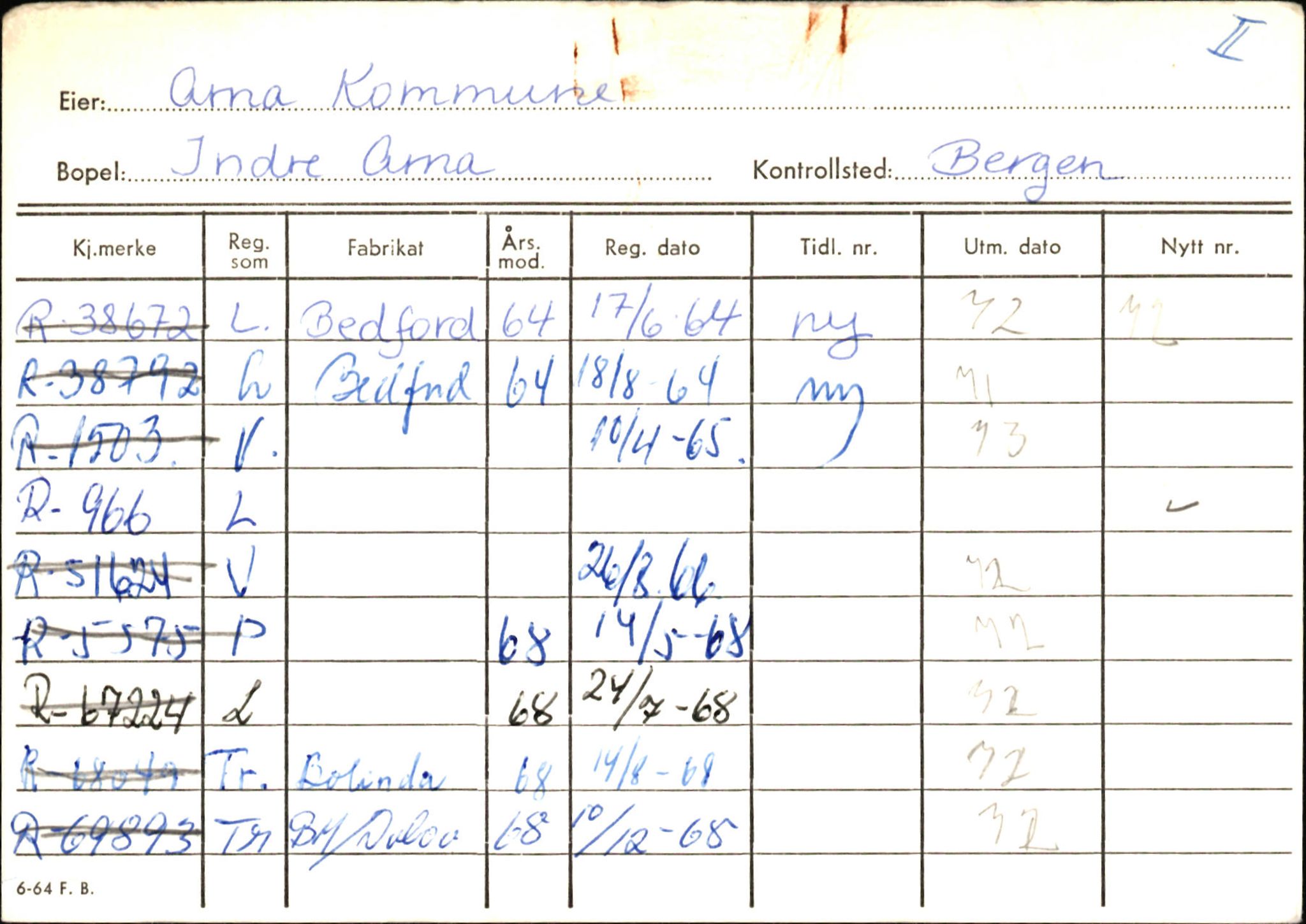 Statens vegvesen, Hordaland vegkontor, AV/SAB-A-5201/2/Ha/L0002: R-eierkort A, 1920-1971, p. 712