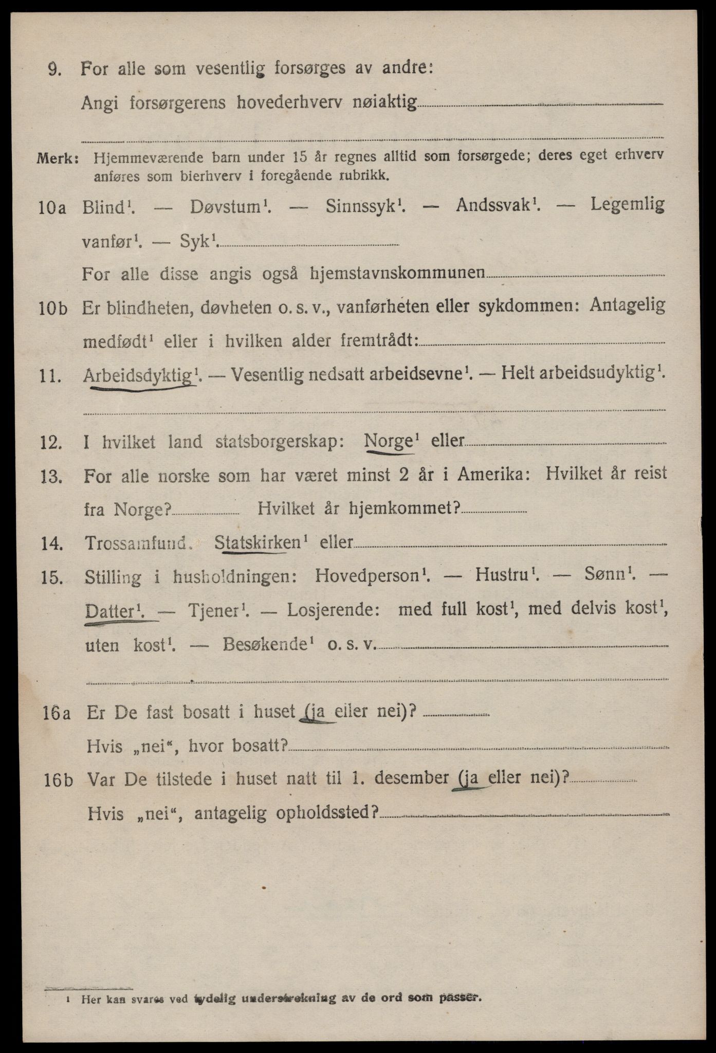 SAKO, 1920 census for Seljord, 1920, p. 3683