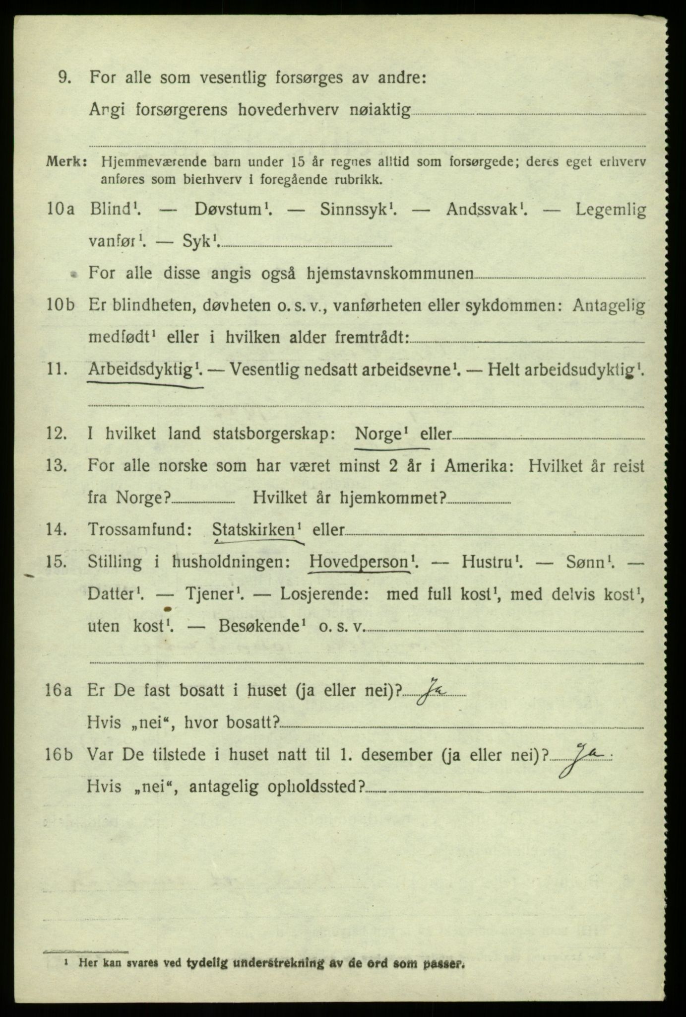 SAB, 1920 census for Herdla, 1920, p. 7528