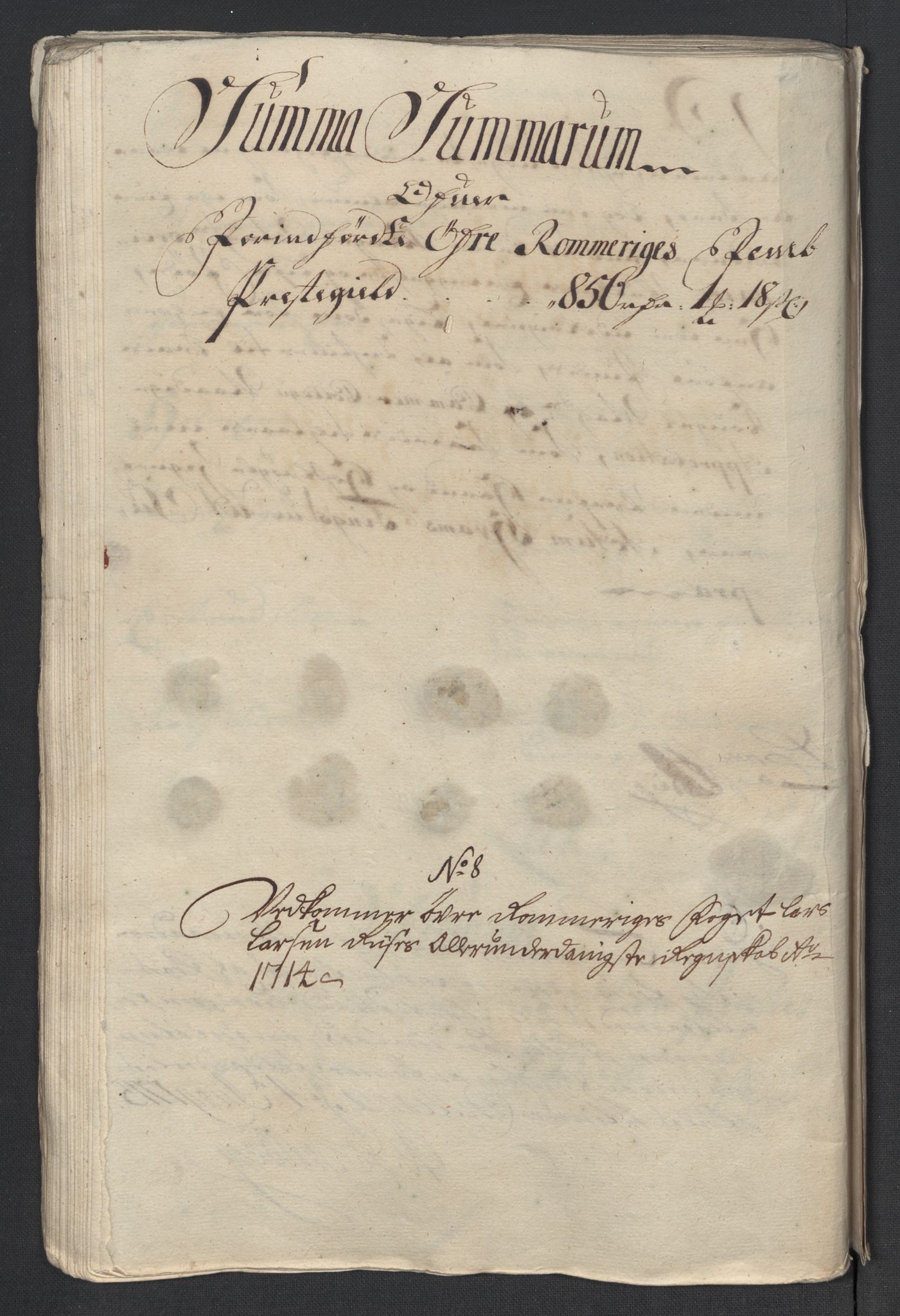 Rentekammeret inntil 1814, Reviderte regnskaper, Fogderegnskap, RA/EA-4092/R12/L0723: Fogderegnskap Øvre Romerike, 1713-1714, p. 316