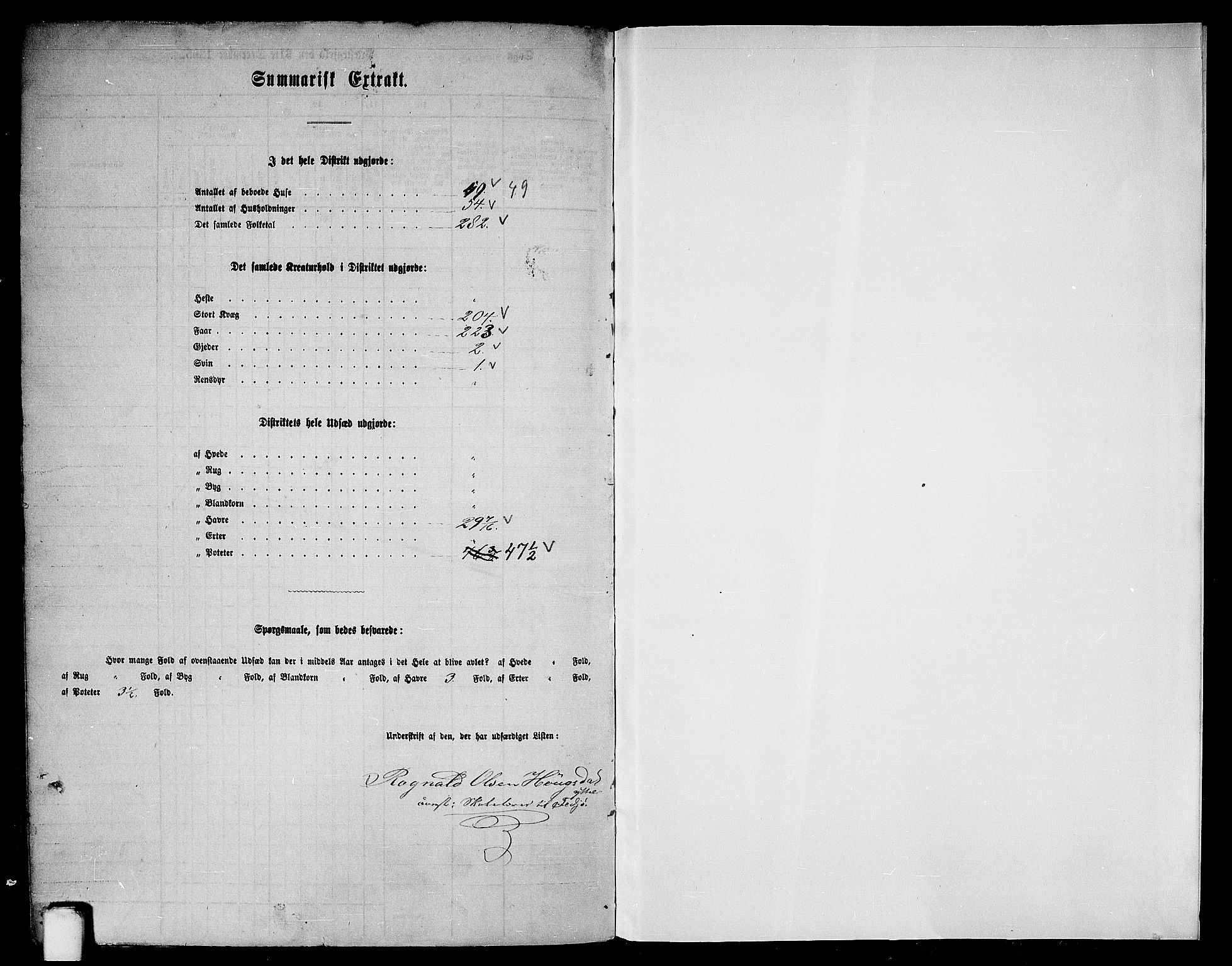 RA, 1865 census for Lindås, 1865, p. 300