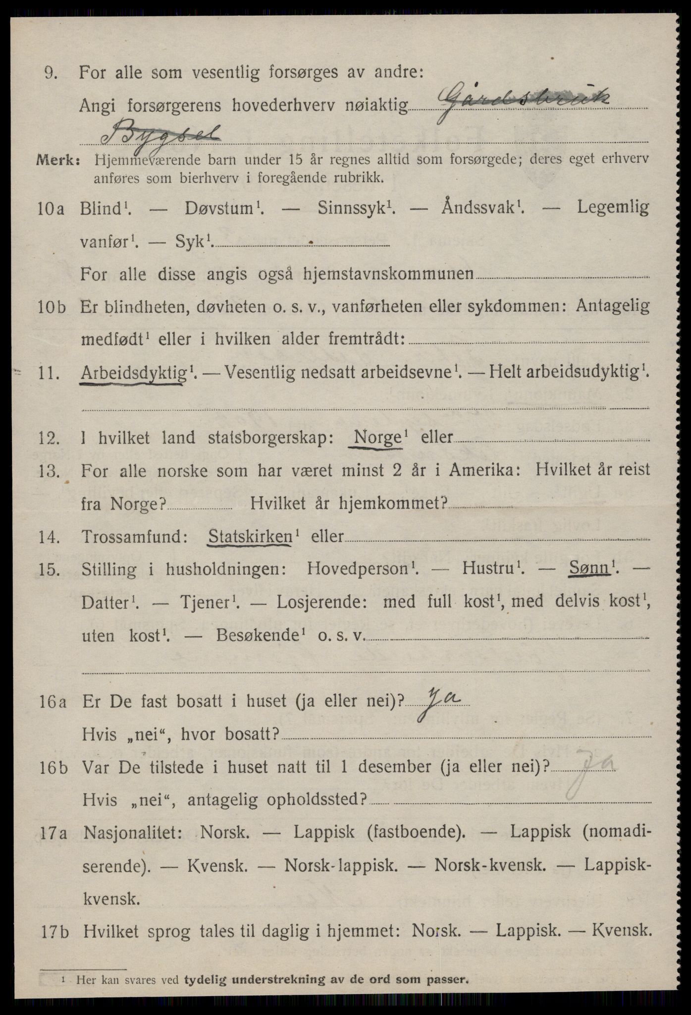 SAT, 1920 census for Å, 1920, p. 3359