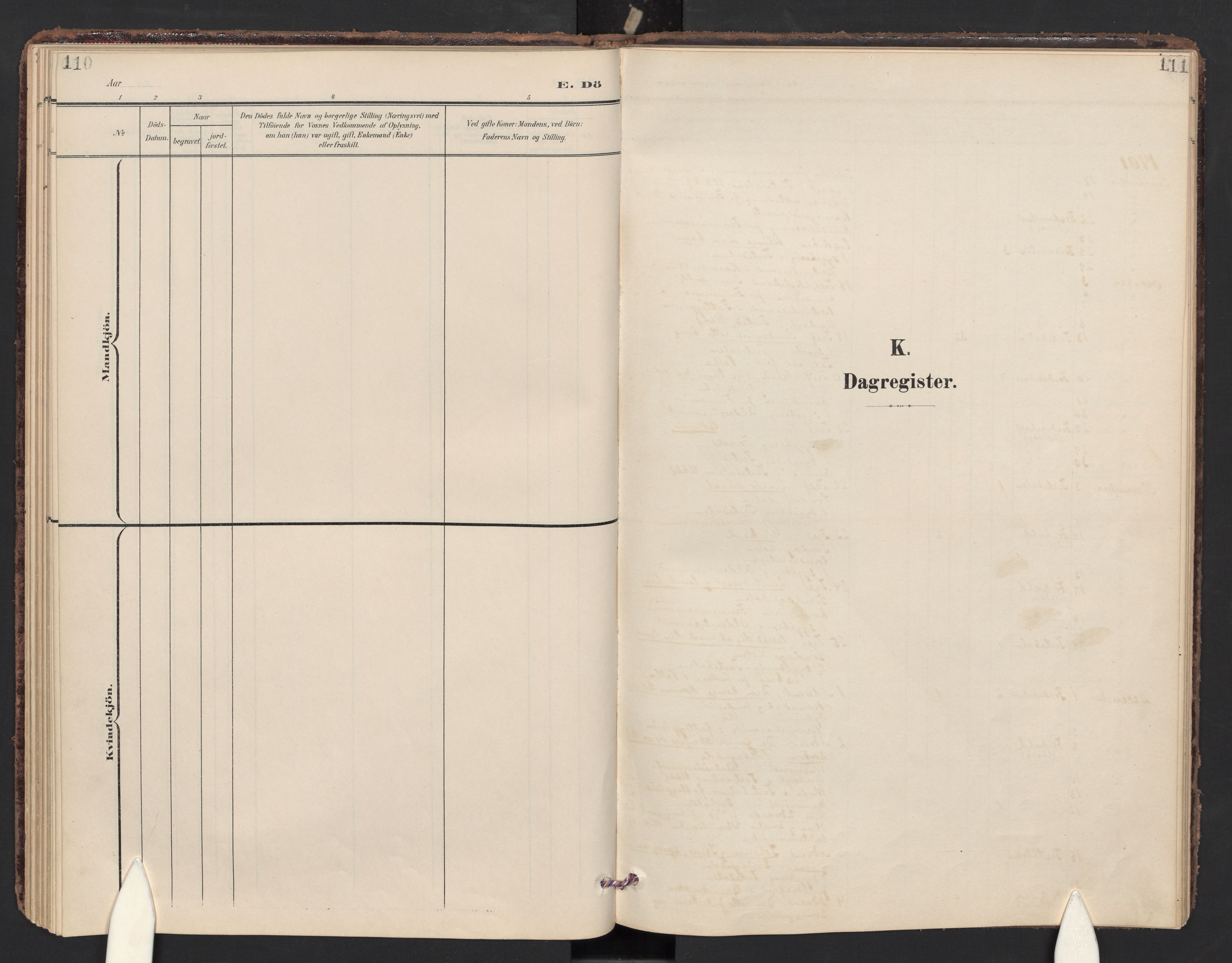 Halden prestekontor Kirkebøker, SAO/A-10909/F/Fc/L0001: Parish register (official) no. III 1, 1902-1908, p. 110-111