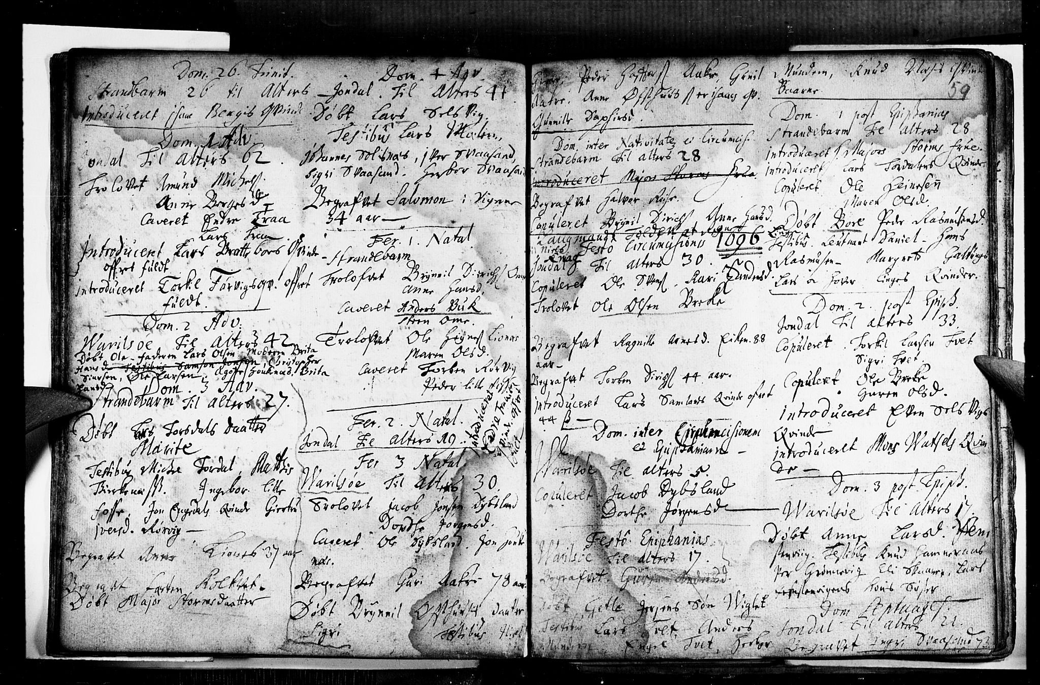 Strandebarm sokneprestembete, AV/SAB-A-78401/H/Haa: Parish register (official) no. A 1, 1670-1726, p. 59