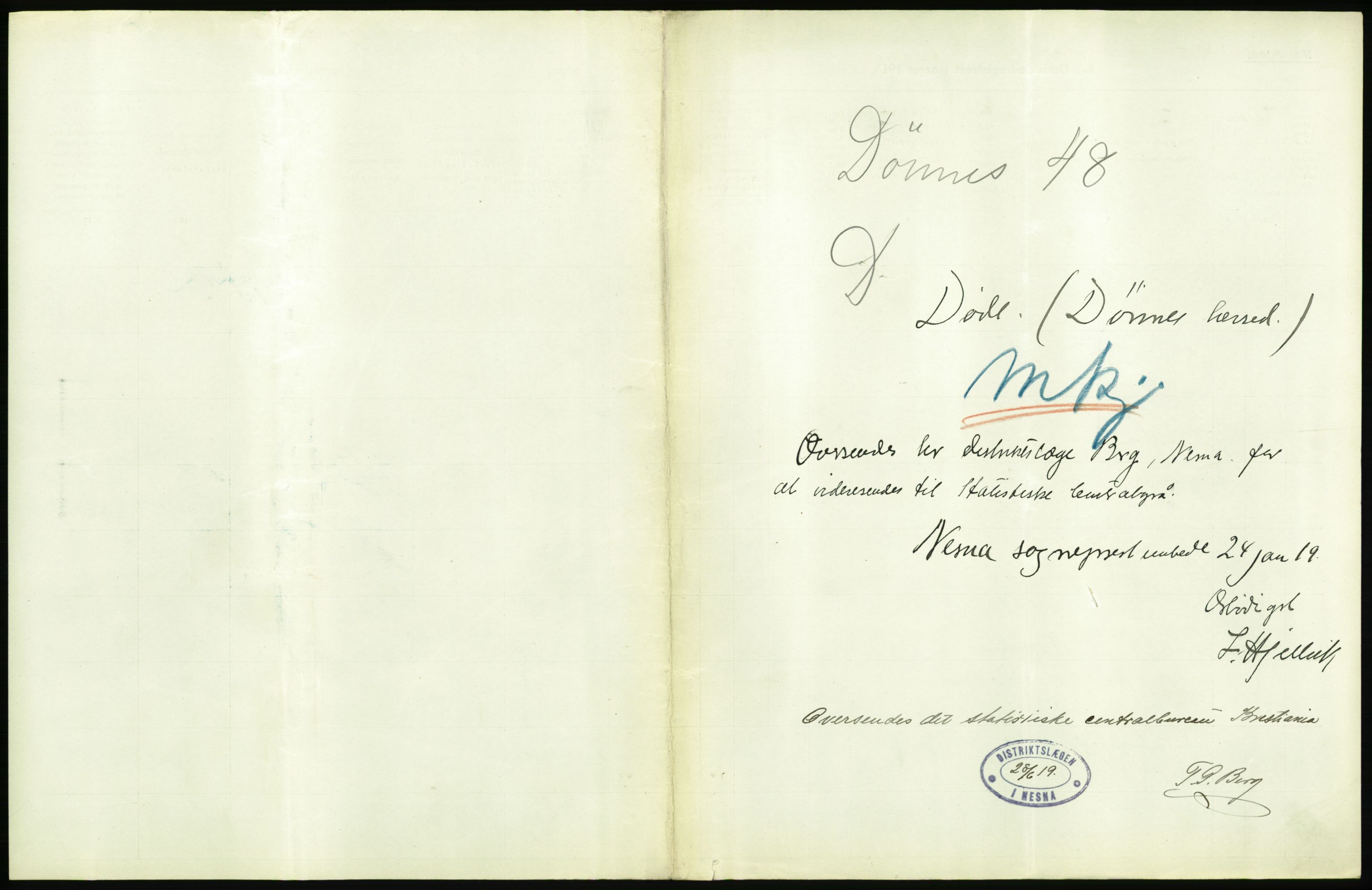 Statistisk sentralbyrå, Sosiodemografiske emner, Befolkning, RA/S-2228/D/Df/Dfb/Dfbh/L0055: Nordland fylke: Døde. Bygder og byer., 1918, p. 119