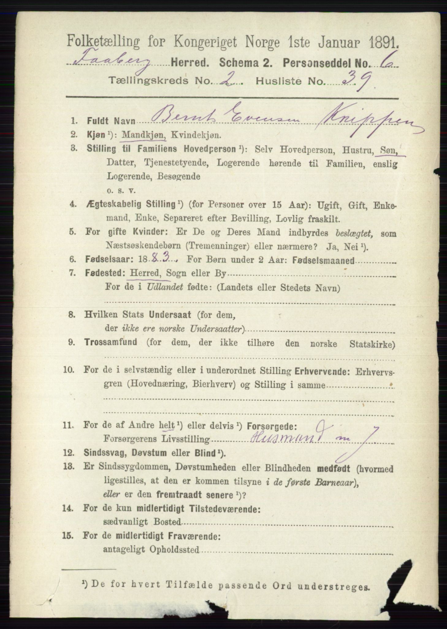 RA, 1891 census for 0524 Fåberg, 1891, p. 798