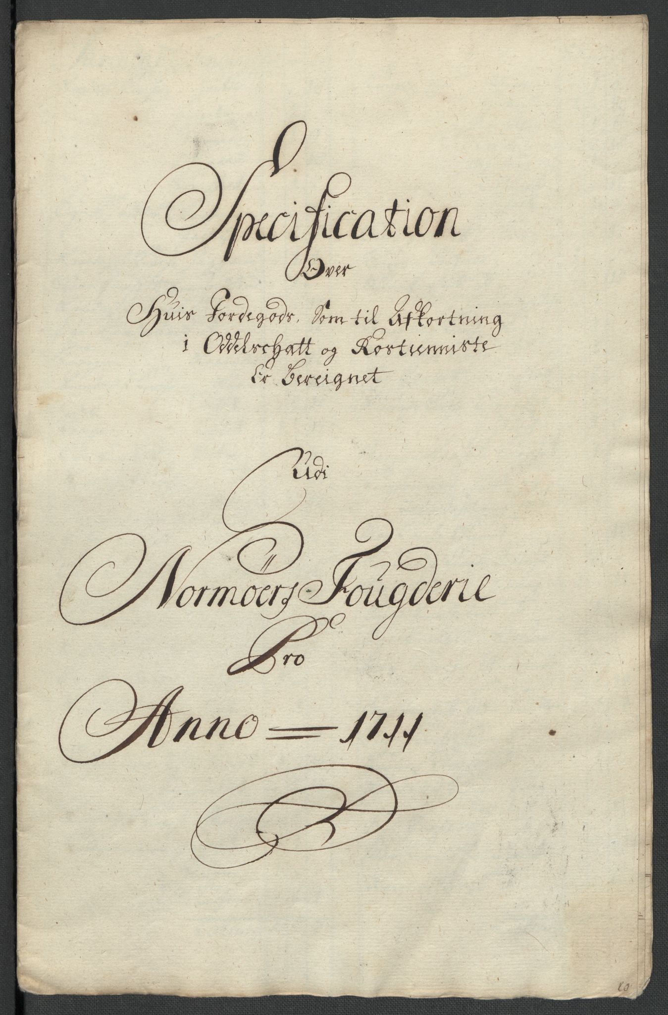 Rentekammeret inntil 1814, Reviderte regnskaper, Fogderegnskap, RA/EA-4092/R56/L3745: Fogderegnskap Nordmøre, 1711, p. 365