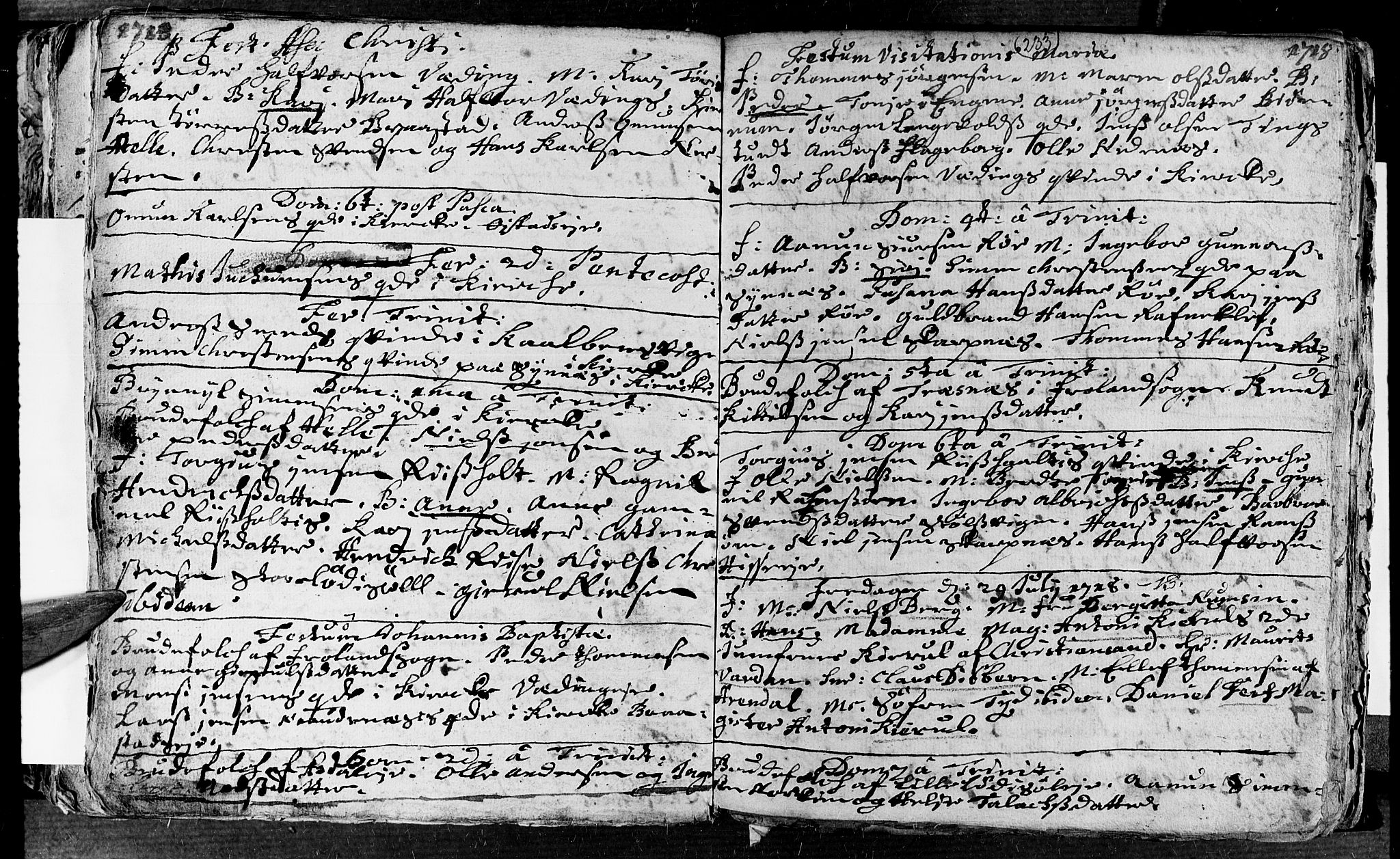 Øyestad sokneprestkontor, AV/SAK-1111-0049/F/Fa/L0002: Parish register (official) no. A 2, 1692-1722, p. 233