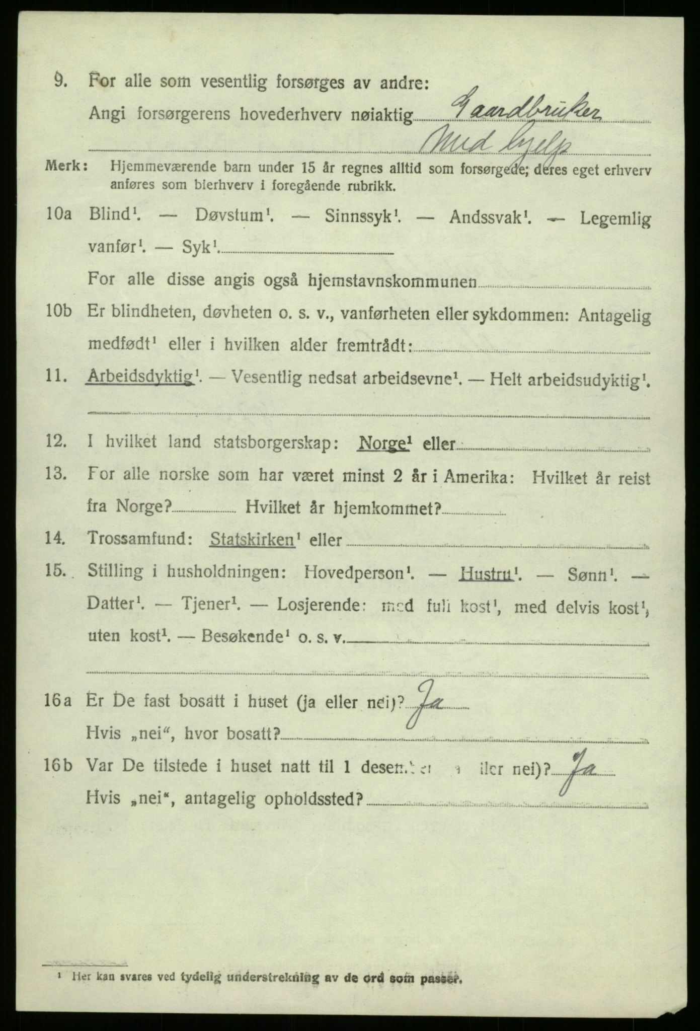 SAB, 1920 census for Naustdal, 1920, p. 1718