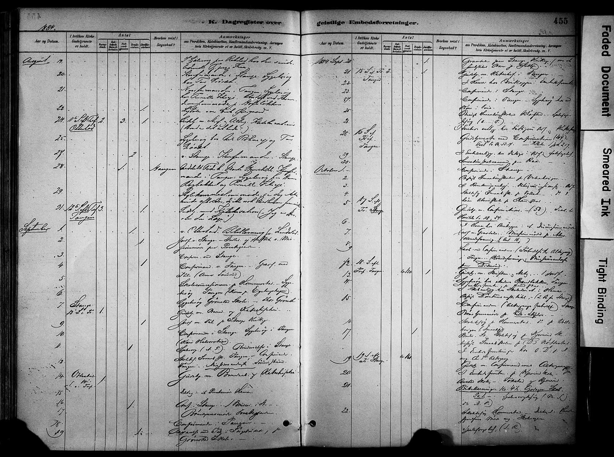 Stange prestekontor, AV/SAH-PREST-002/K/L0017: Parish register (official) no. 17, 1880-1893, p. 455