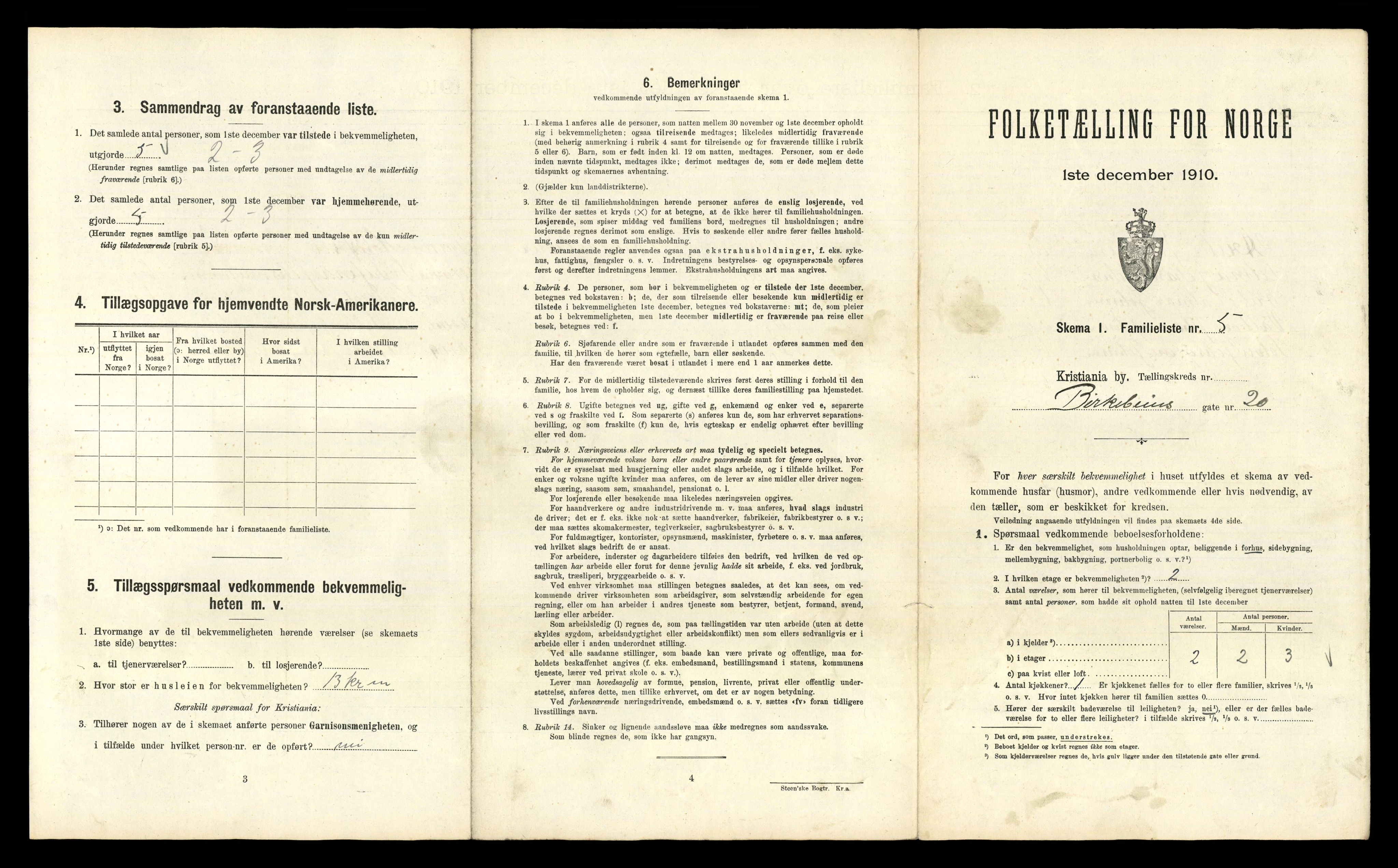 RA, 1910 census for Kristiania, 1910, p. 5867