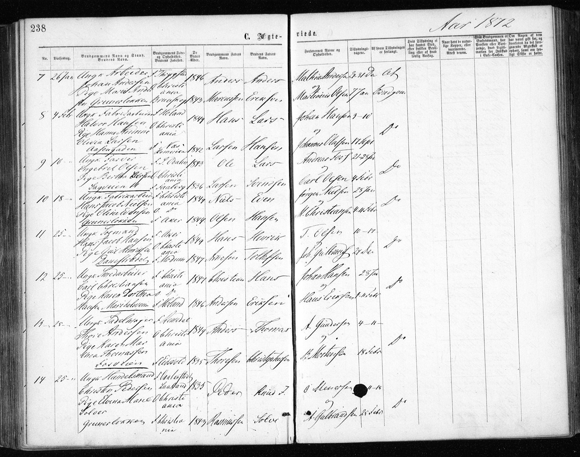 Gamle Aker prestekontor Kirkebøker, AV/SAO-A-10617a/F/L0003: Parish register (official) no. 3, 1865-1873, p. 238