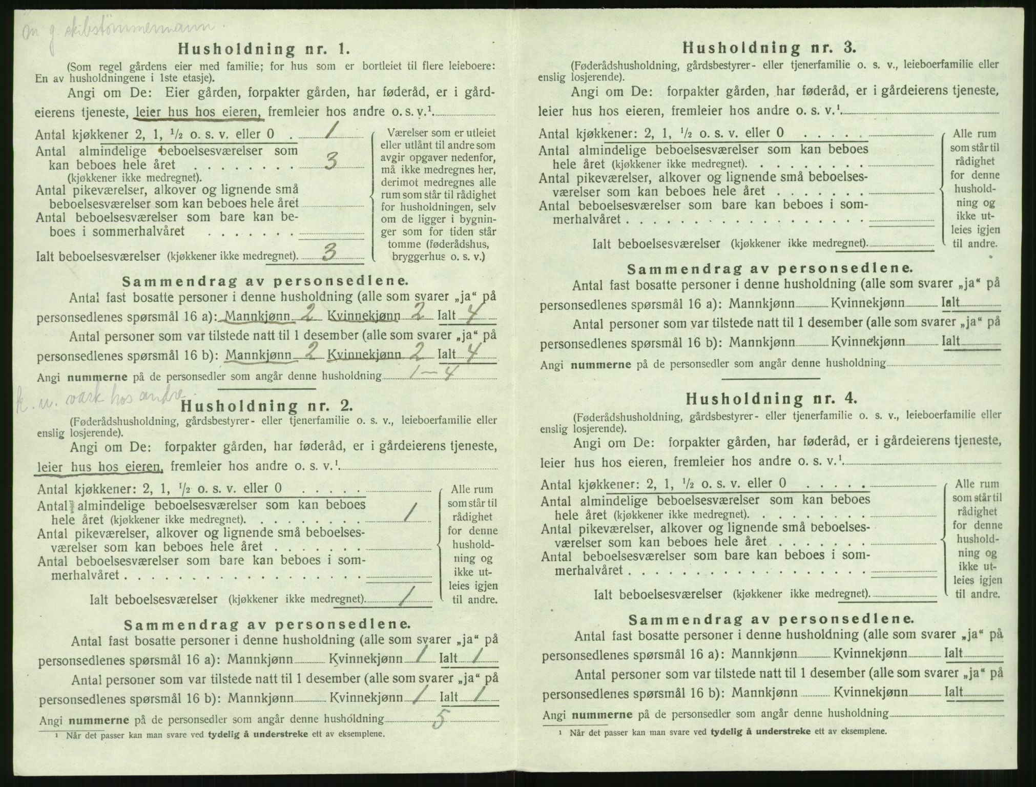 SAT, 1920 census for Ulstein, 1920, p. 283