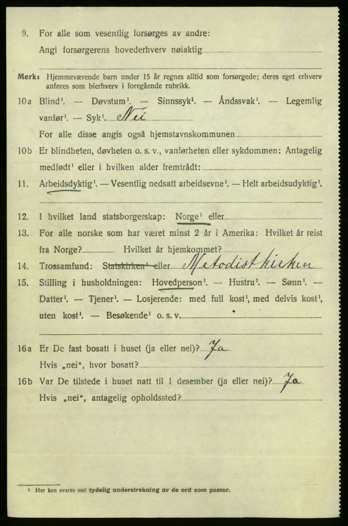 SAO, 1920 census for Fredrikshald, 1920, p. 8441