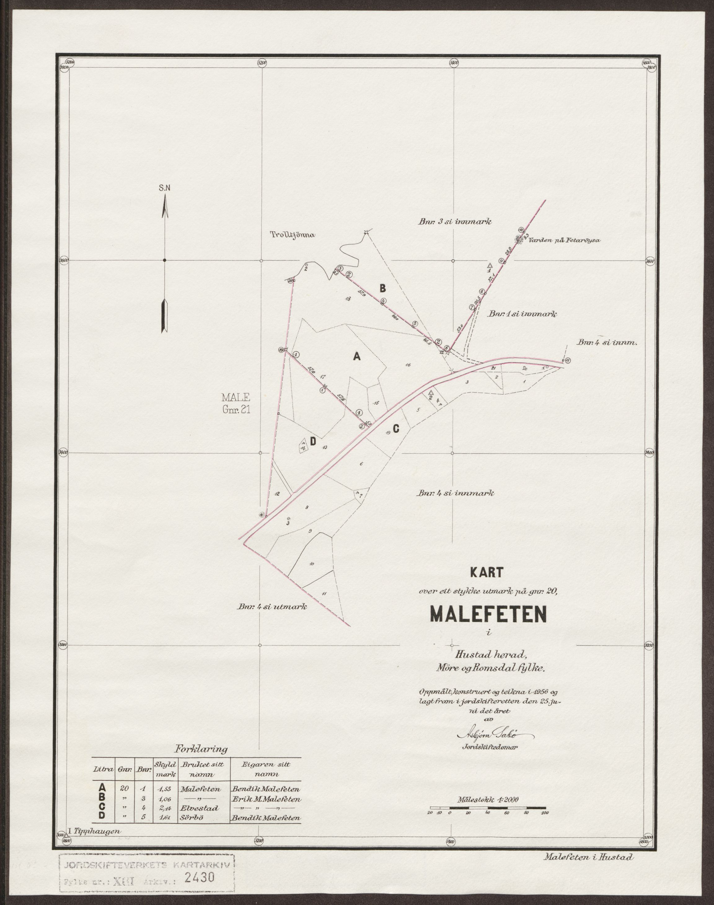 Jordskifteverkets kartarkiv, RA/S-3929/T, 1859-1988, p. 3030