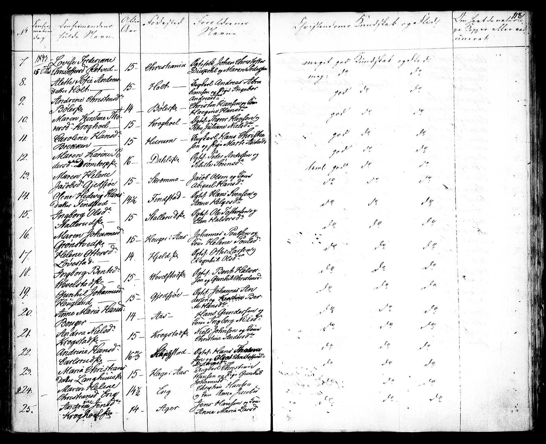 Kråkstad prestekontor Kirkebøker, AV/SAO-A-10125a/F/Fa/L0005: Parish register (official) no. I 5, 1837-1847, p. 118