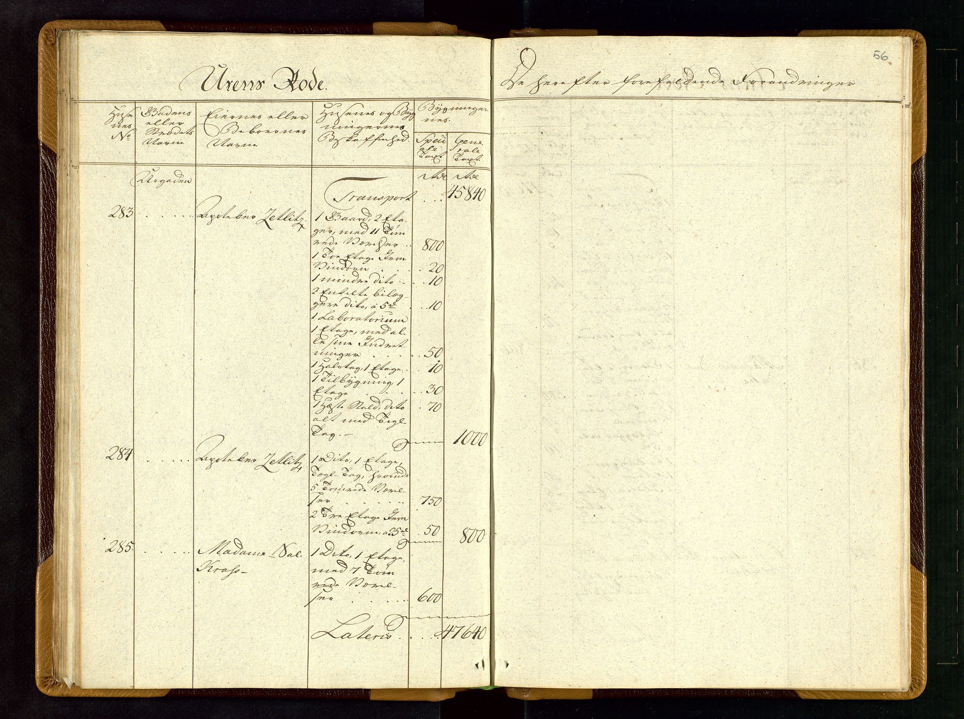 Fylkesmannen i Rogaland, AV/SAST-A-101928/99/3/312/312CE/L0001B: BRANNTAKSTPROTOKOLL FOR STAVANGER BY, 1797, p. 55b-56a