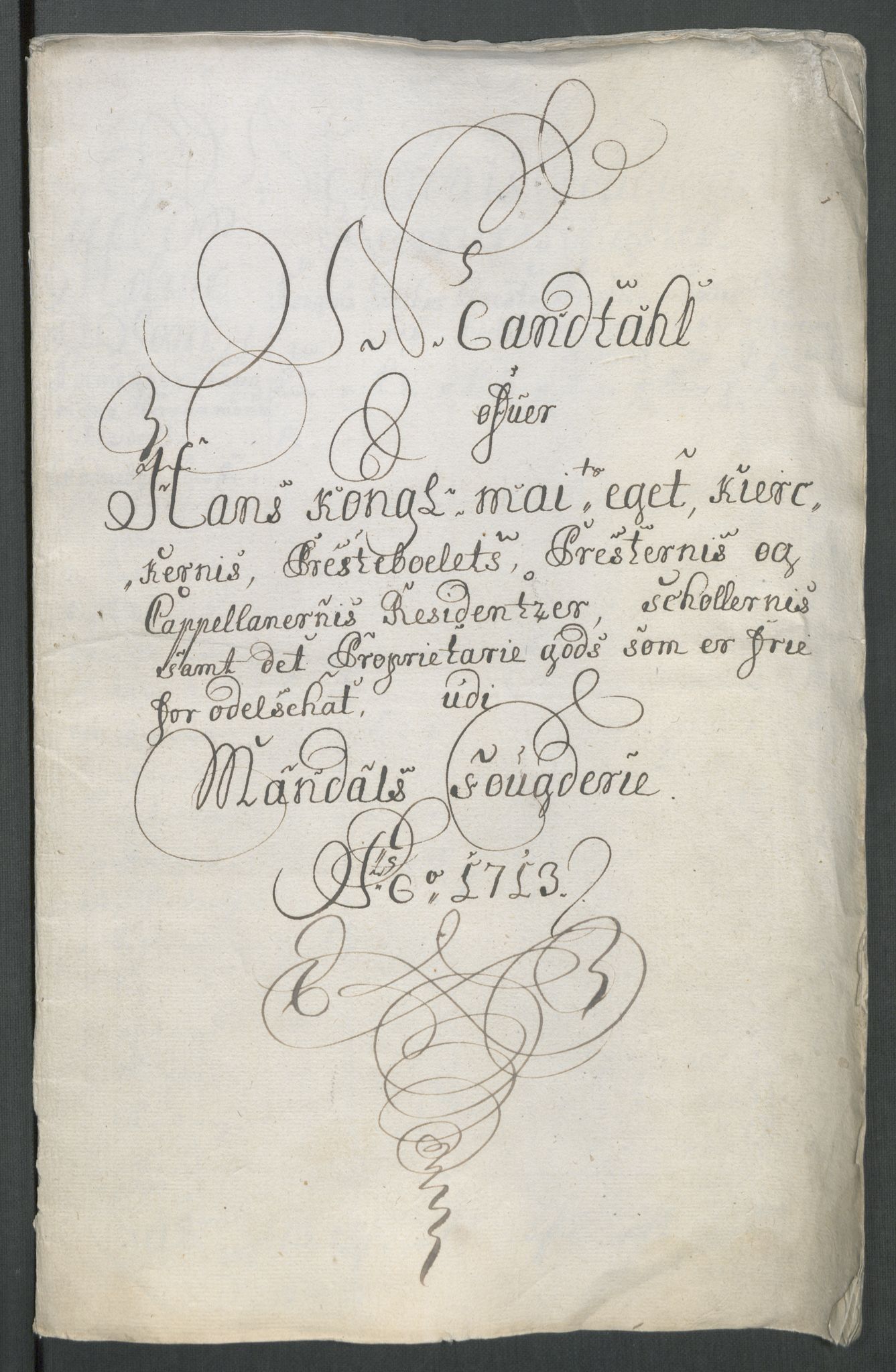 Rentekammeret inntil 1814, Reviderte regnskaper, Fogderegnskap, AV/RA-EA-4092/R43/L2556: Fogderegnskap Lista og Mandal, 1713, p. 506