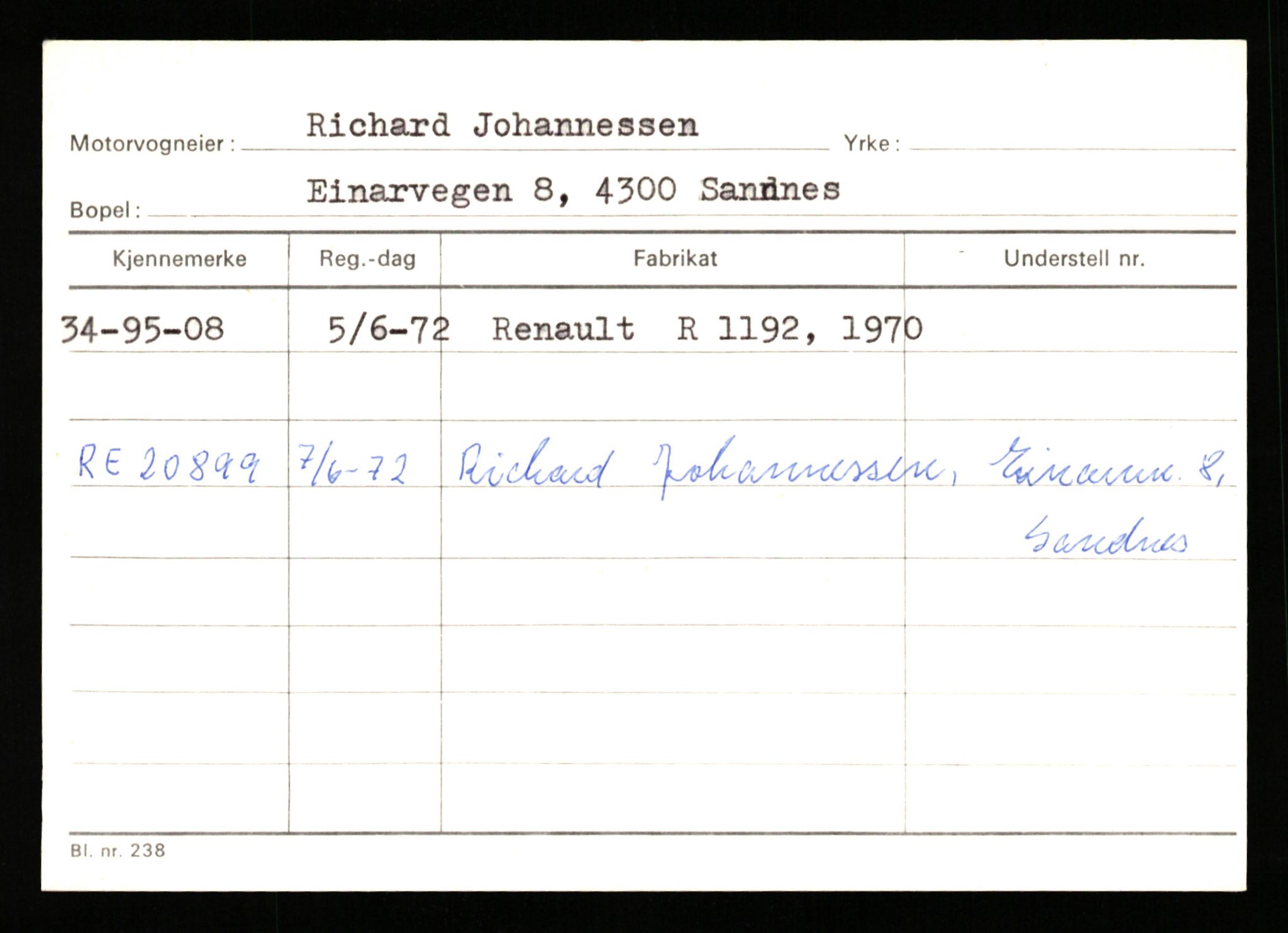 Stavanger trafikkstasjon, AV/SAST-A-101942/0/G/L0011: Registreringsnummer: 240000 - 363477, 1930-1971, p. 2951