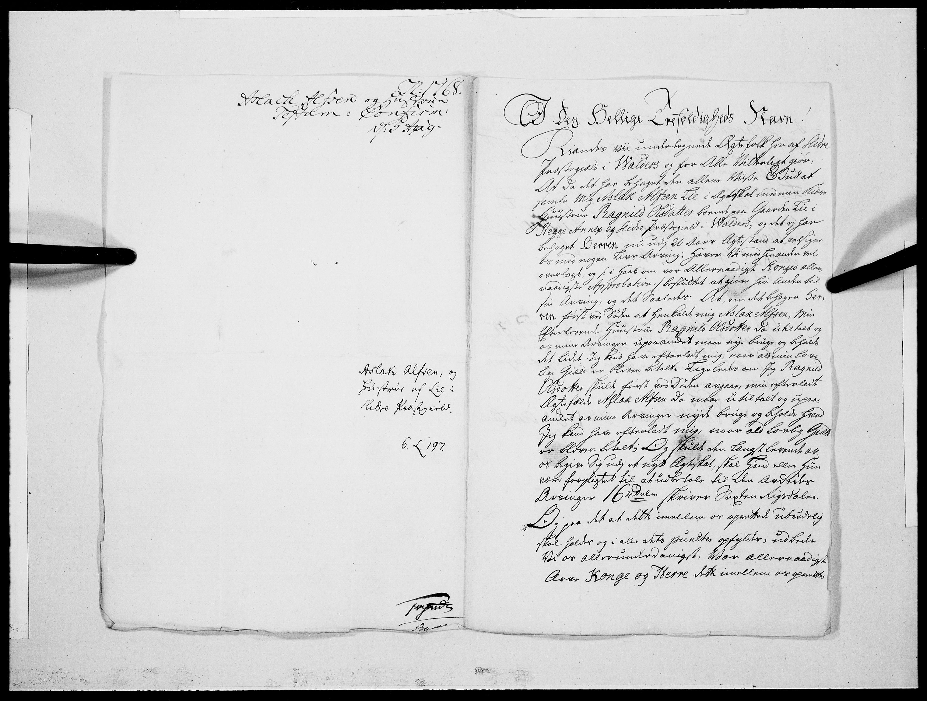 Danske Kanselli 1572-1799, AV/RA-EA-3023/F/Fc/Fcc/Fcca/L0198: Norske innlegg 1572-1799, 1768, p. 84