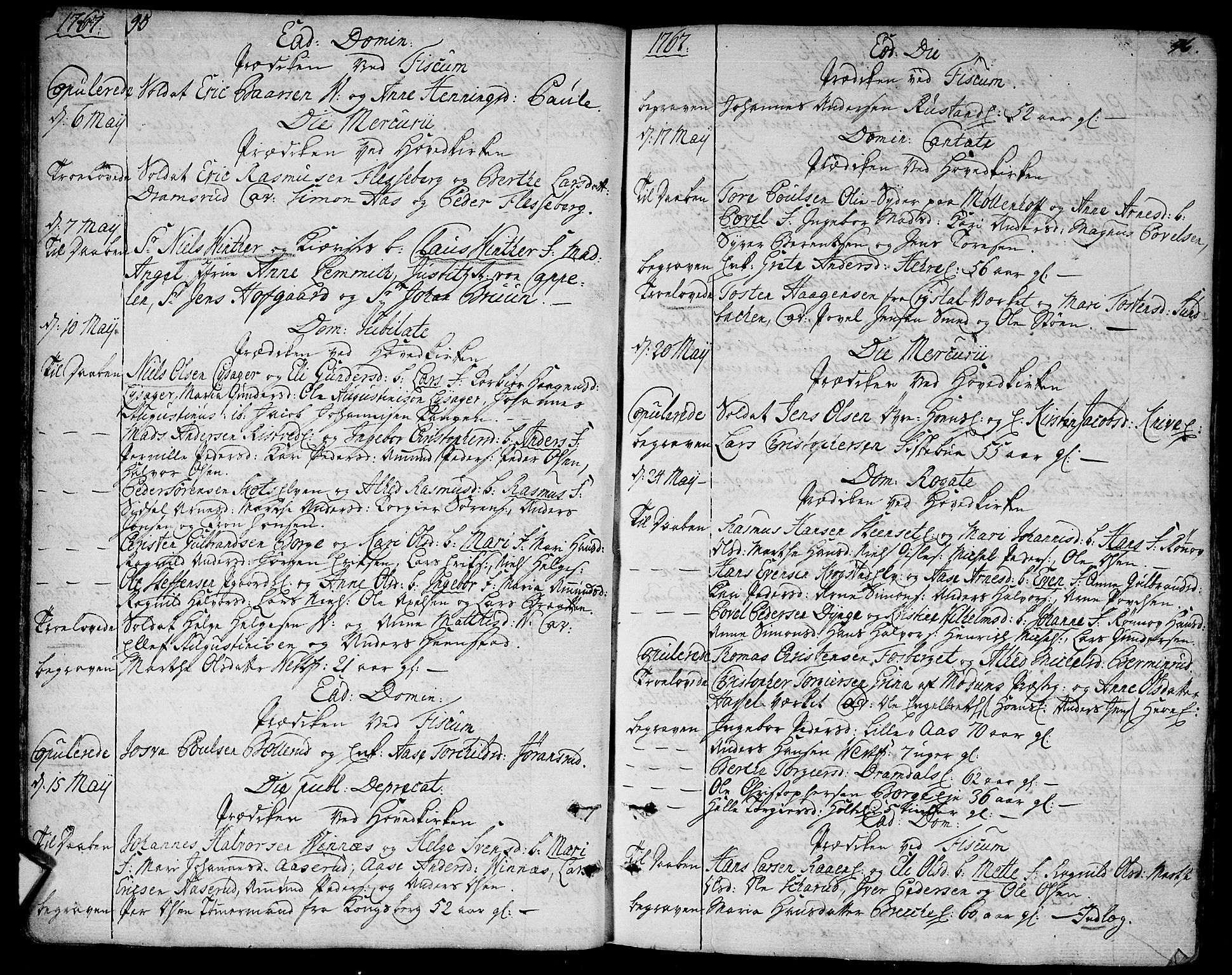 Eiker kirkebøker, SAKO/A-4/F/Fa/L0008: Parish register (official) no. I 8, 1764-1788, p. 95-96