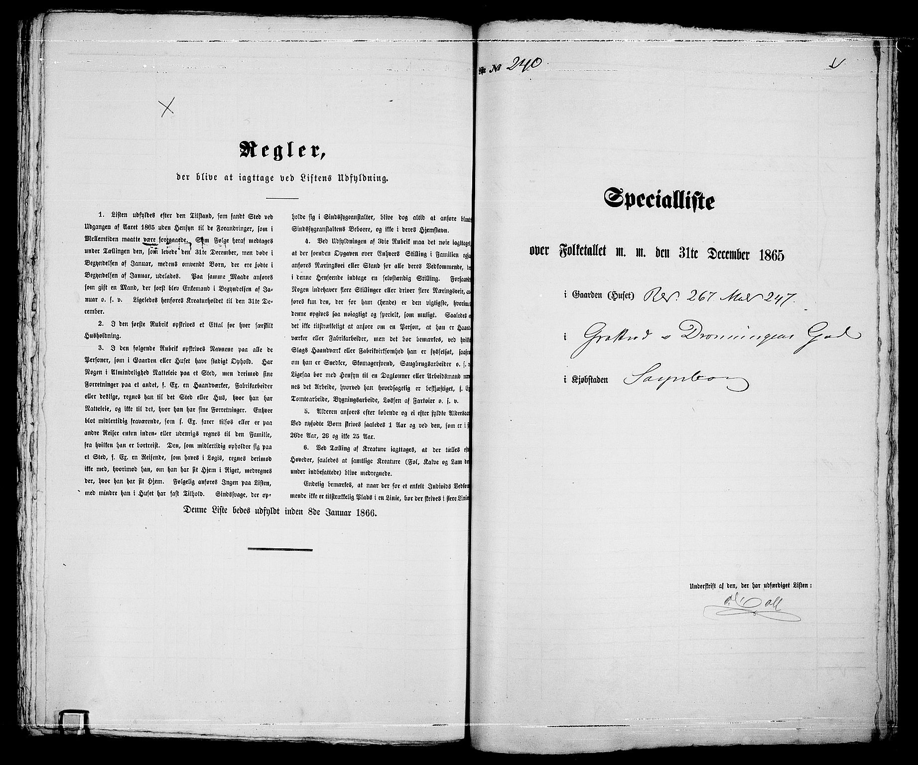 RA, 1865 census for Sarpsborg, 1865, p. 487