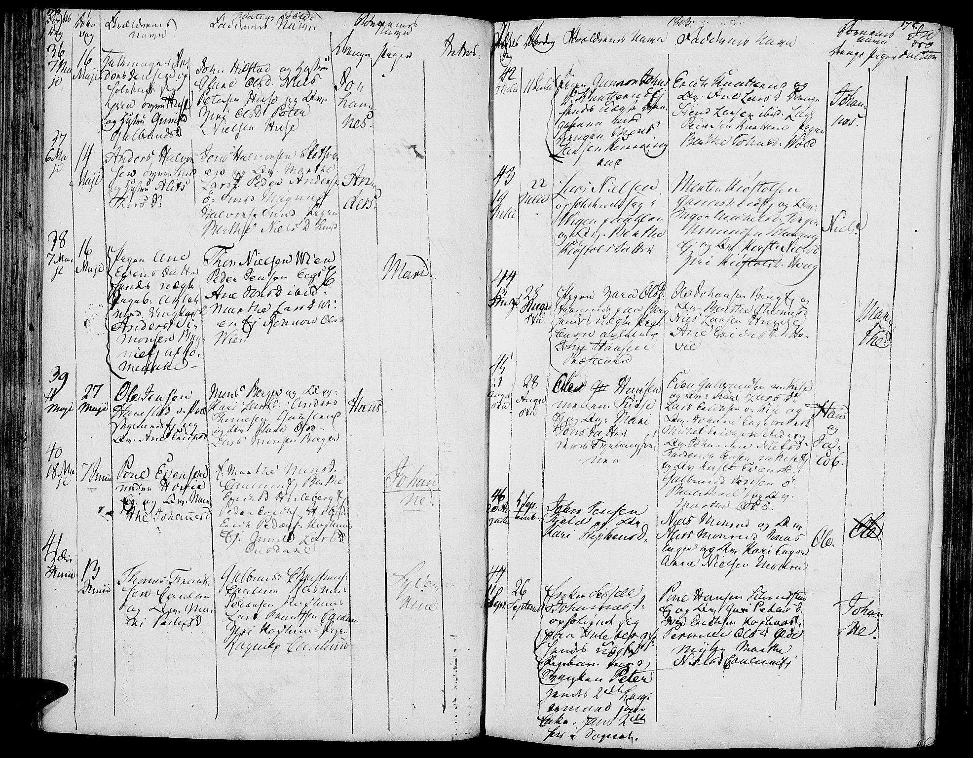 Nes prestekontor, Hedmark, AV/SAH-PREST-020/K/Ka/L0001: Parish register (official) no. 1, 1802-1814, p. 174-175