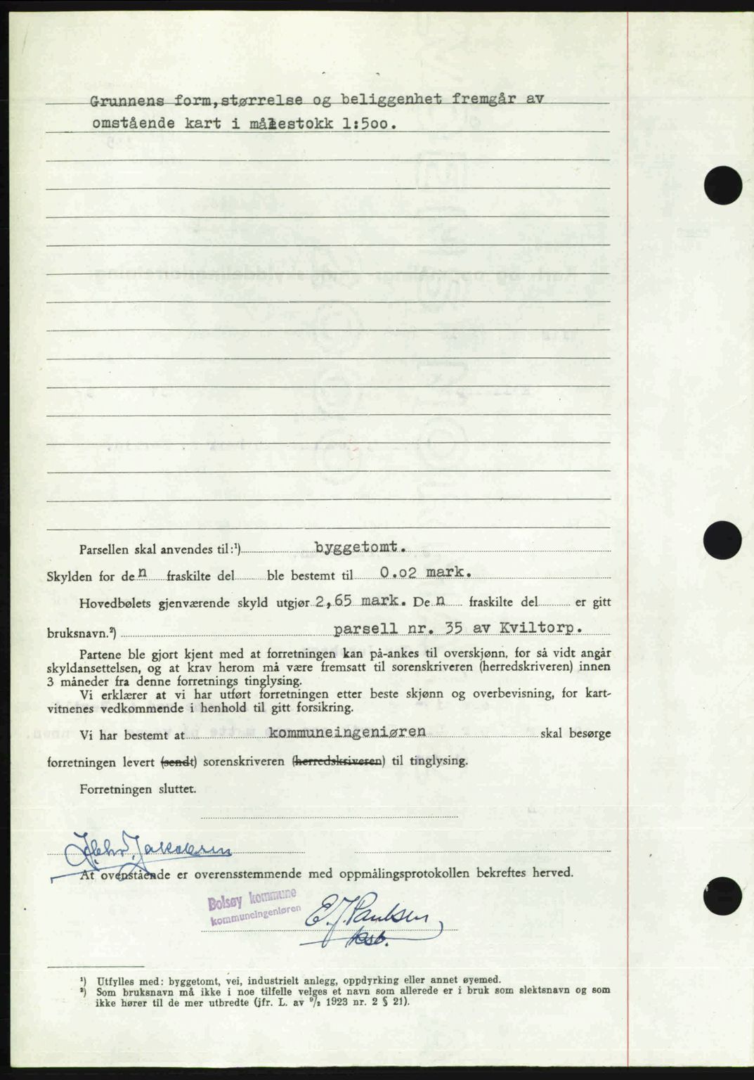 Romsdal sorenskriveri, AV/SAT-A-4149/1/2/2C: Mortgage book no. A28, 1948-1949, Diary no: : 293/1949