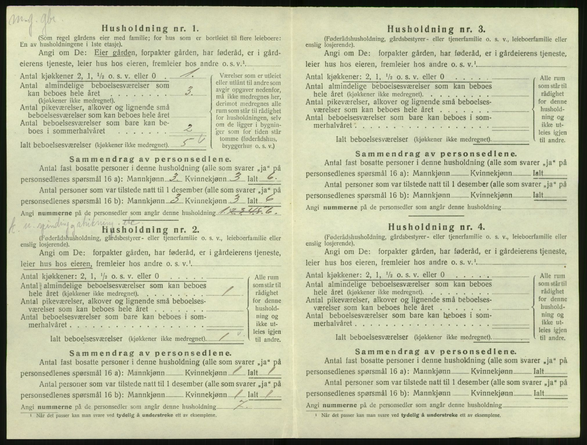 SAT, 1920 census for Hareid, 1920, p. 404