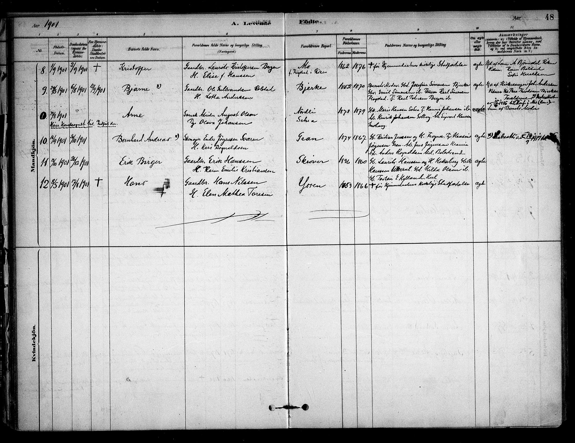 Sørum prestekontor Kirkebøker, AV/SAO-A-10303/F/Fb/L0001: Parish register (official) no. II 1, 1878-1915, p. 48