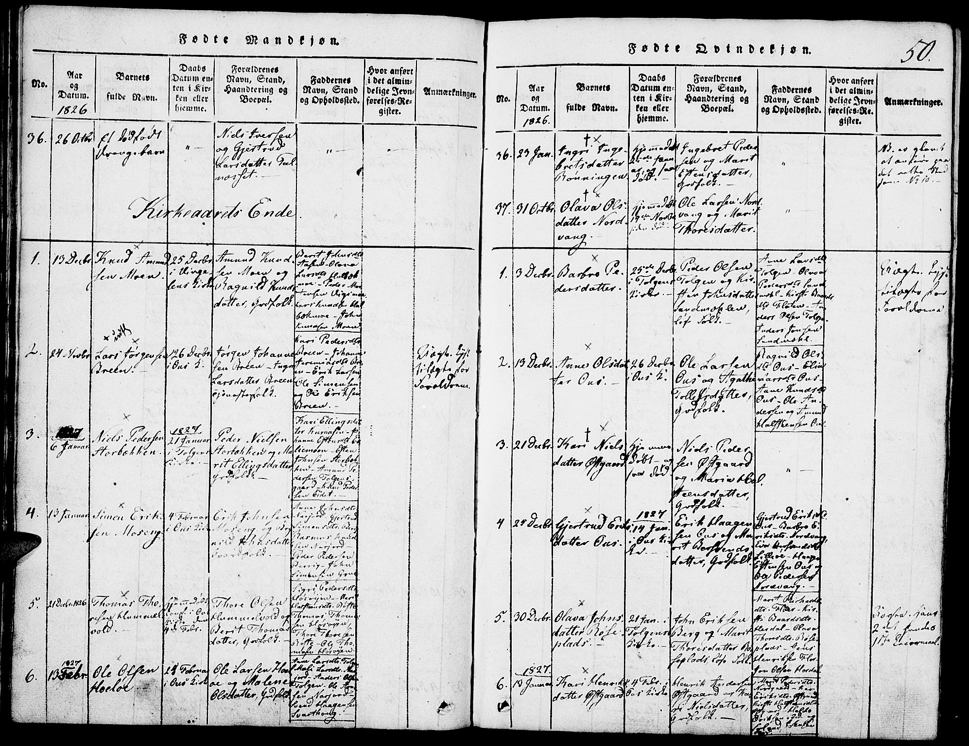 Tolga prestekontor, AV/SAH-PREST-062/K/L0004: Parish register (official) no. 4, 1815-1836, p. 50