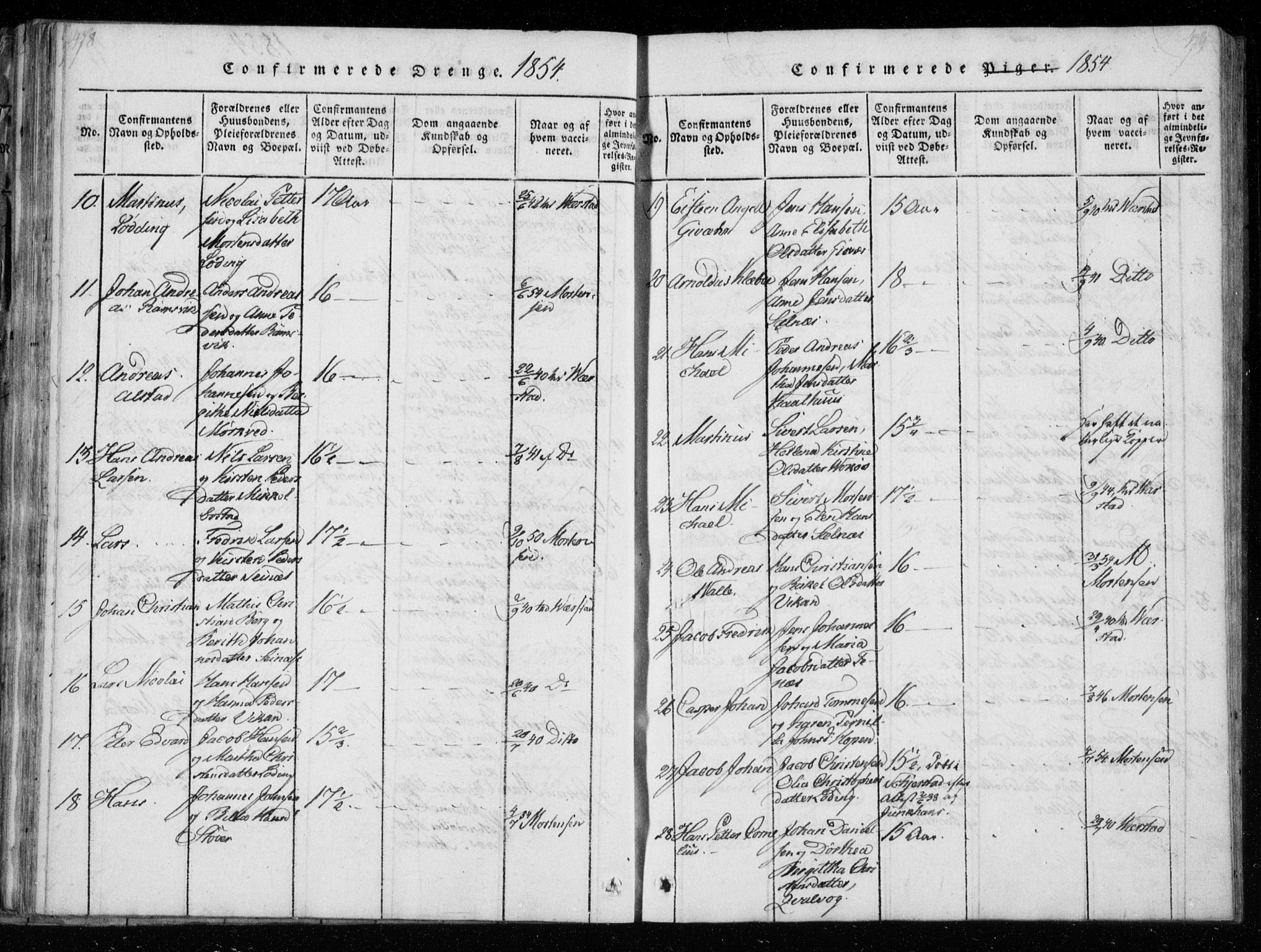 Ministerialprotokoller, klokkerbøker og fødselsregistre - Nordland, AV/SAT-A-1459/801/L0026: Parish register (copy) no. 801C01, 1820-1855, p. 478-479