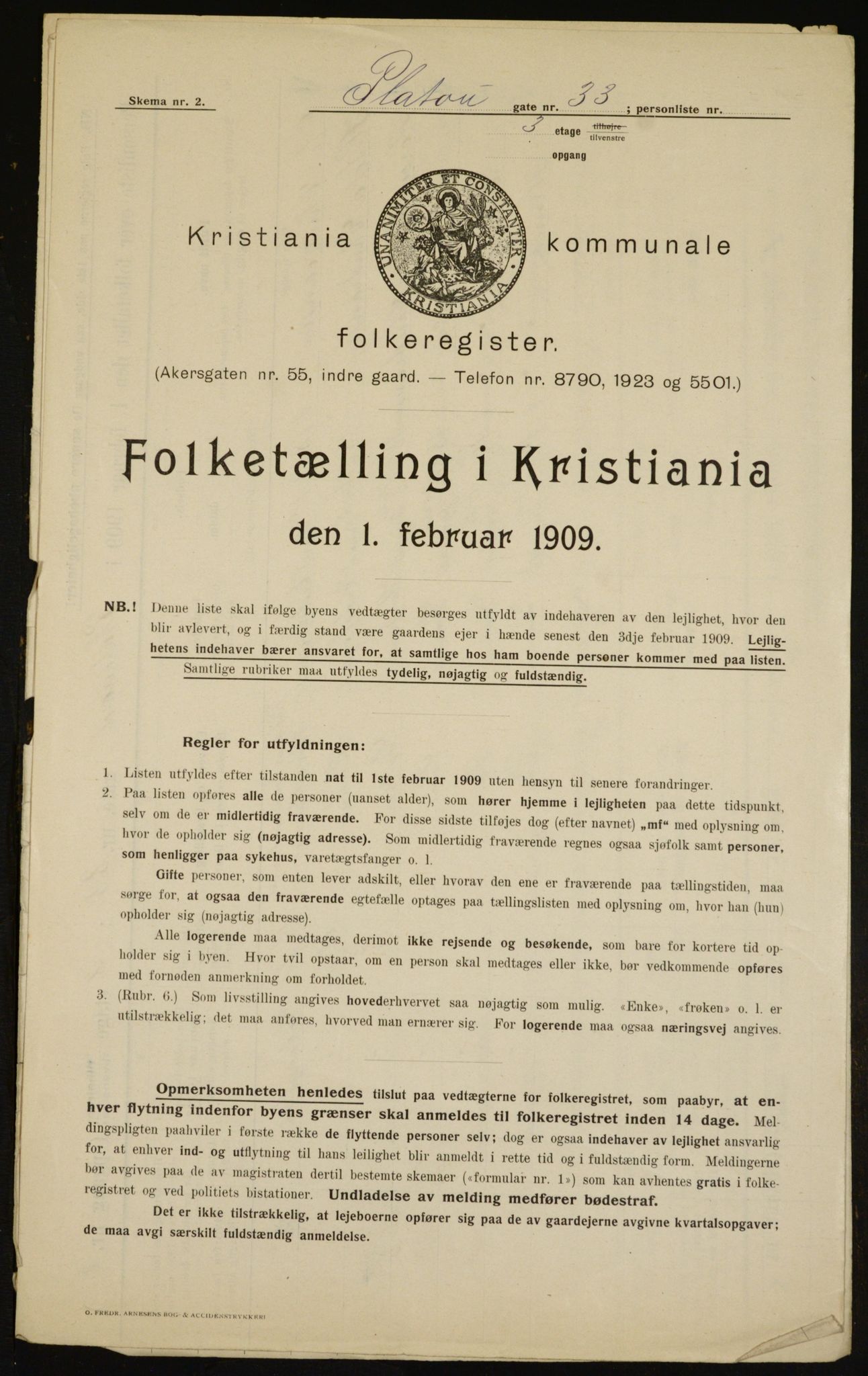 OBA, Municipal Census 1909 for Kristiania, 1909, p. 73221