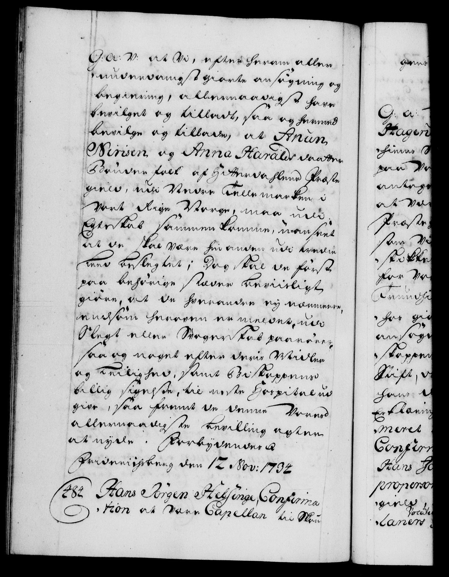 Danske Kanselli 1572-1799, AV/RA-EA-3023/F/Fc/Fca/Fcaa/L0028: Norske registre, 1733-1734, p. 664b