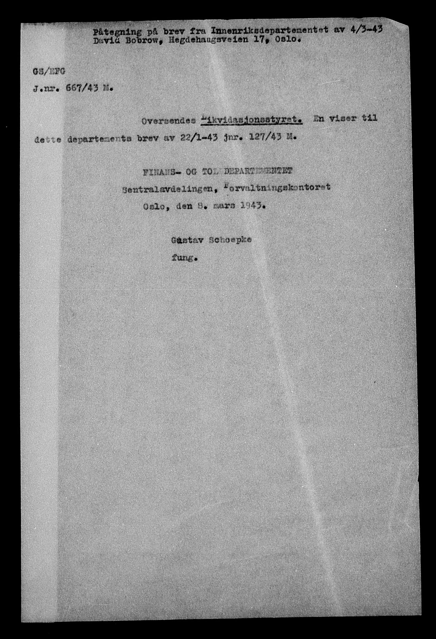 Justisdepartementet, Tilbakeføringskontoret for inndratte formuer, AV/RA-S-1564/H/Hc/Hcc/L0926: --, 1945-1947, p. 373