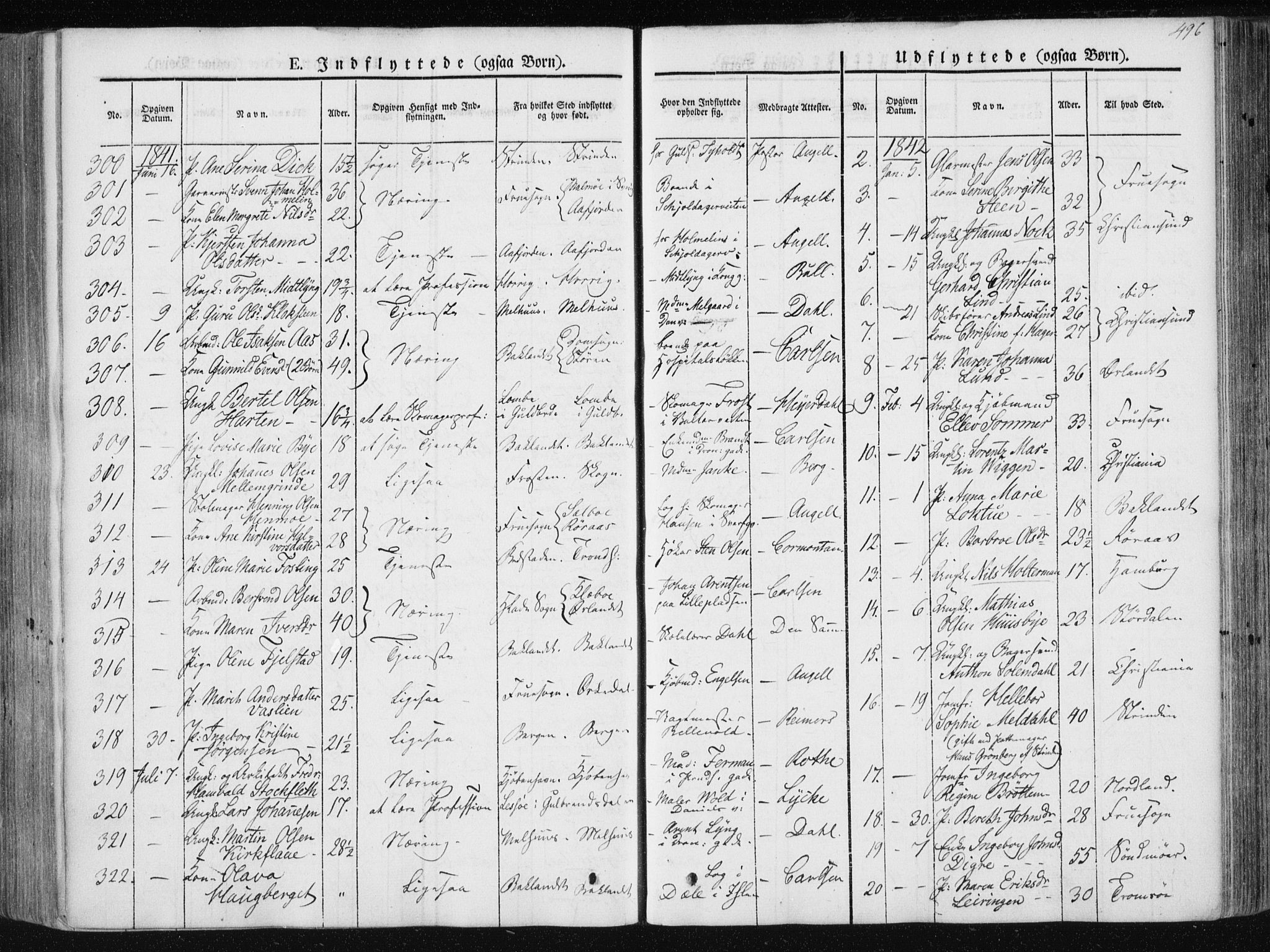 Ministerialprotokoller, klokkerbøker og fødselsregistre - Sør-Trøndelag, SAT/A-1456/601/L0049: Parish register (official) no. 601A17, 1839-1847, p. 496