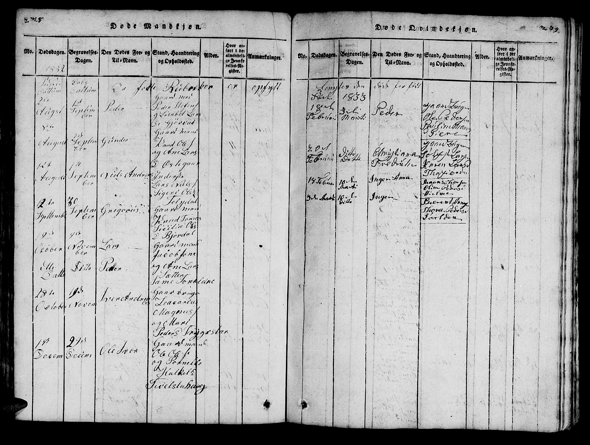 Ministerialprotokoller, klokkerbøker og fødselsregistre - Møre og Romsdal, SAT/A-1454/519/L0246: Parish register (official) no. 519A05, 1817-1834, p. 278-279