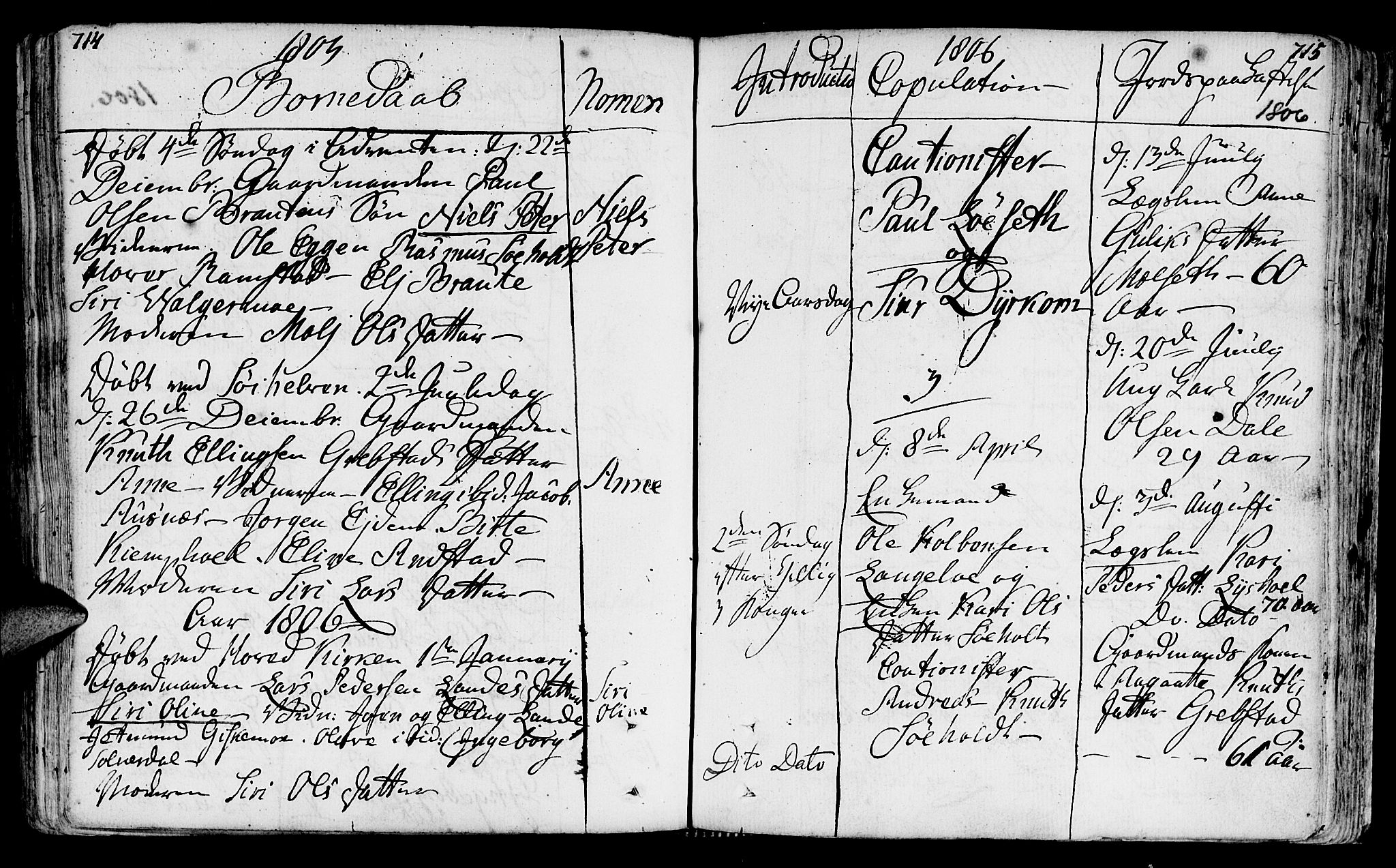 Ministerialprotokoller, klokkerbøker og fødselsregistre - Møre og Romsdal, AV/SAT-A-1454/522/L0308: Parish register (official) no. 522A03, 1773-1809, p. 714-715