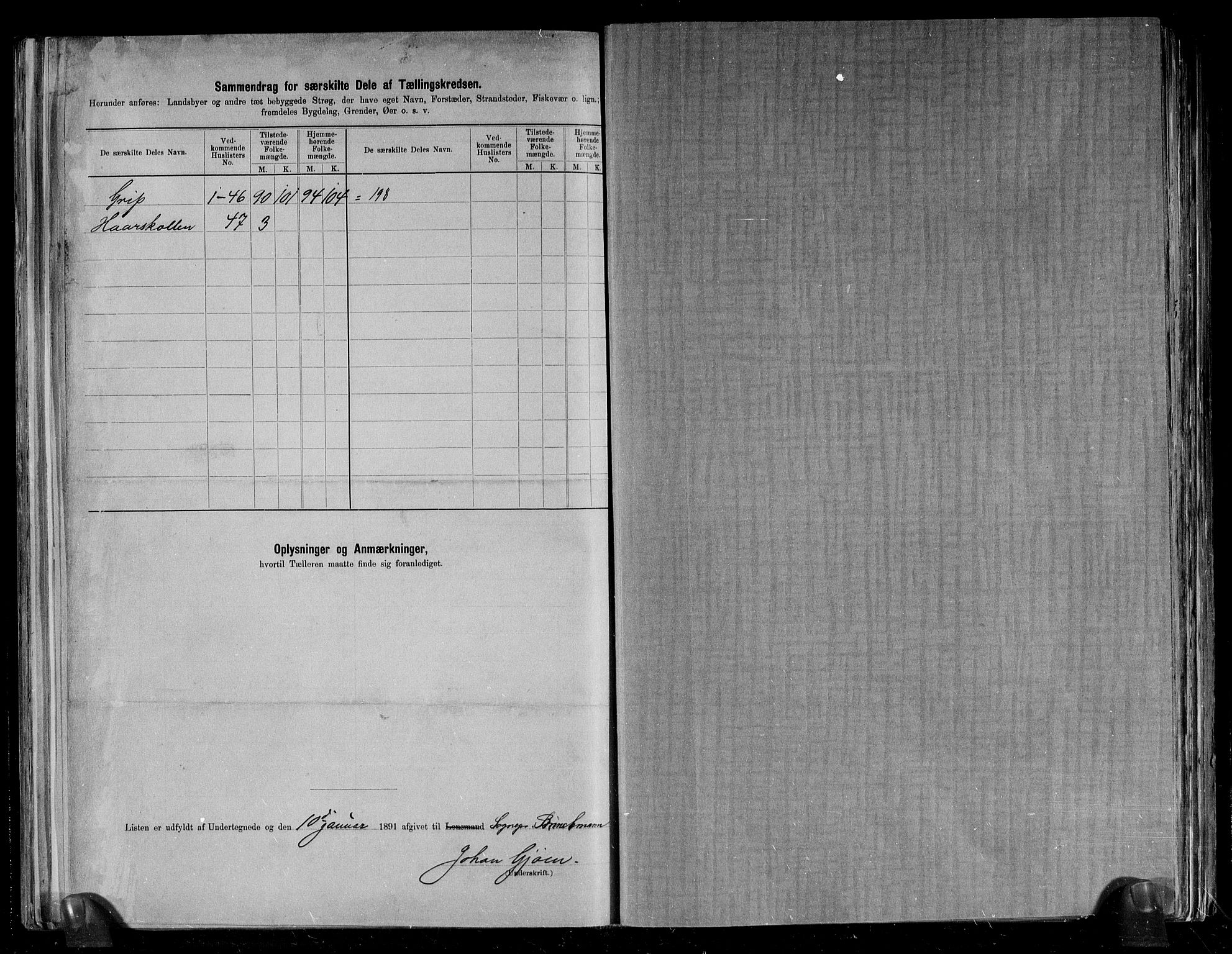 RA, 1891 census for 1556 Frei, 1891, p. 1623