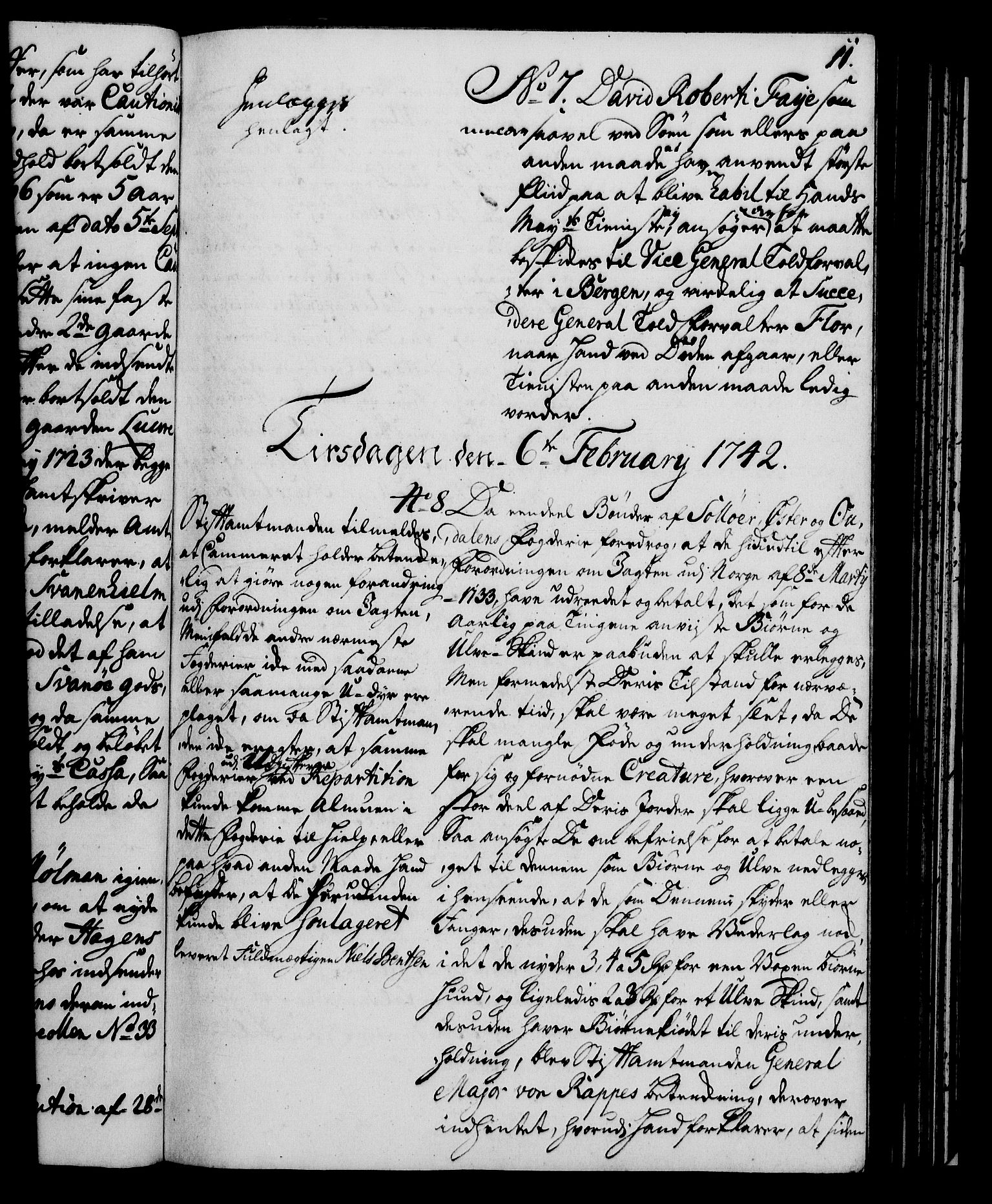 Rentekammeret, Kammerkanselliet, RA/EA-3111/G/Gh/Gha/L0024: Norsk ekstraktmemorialprotokoll (merket RK 53.69), 1742-1743, p. 11