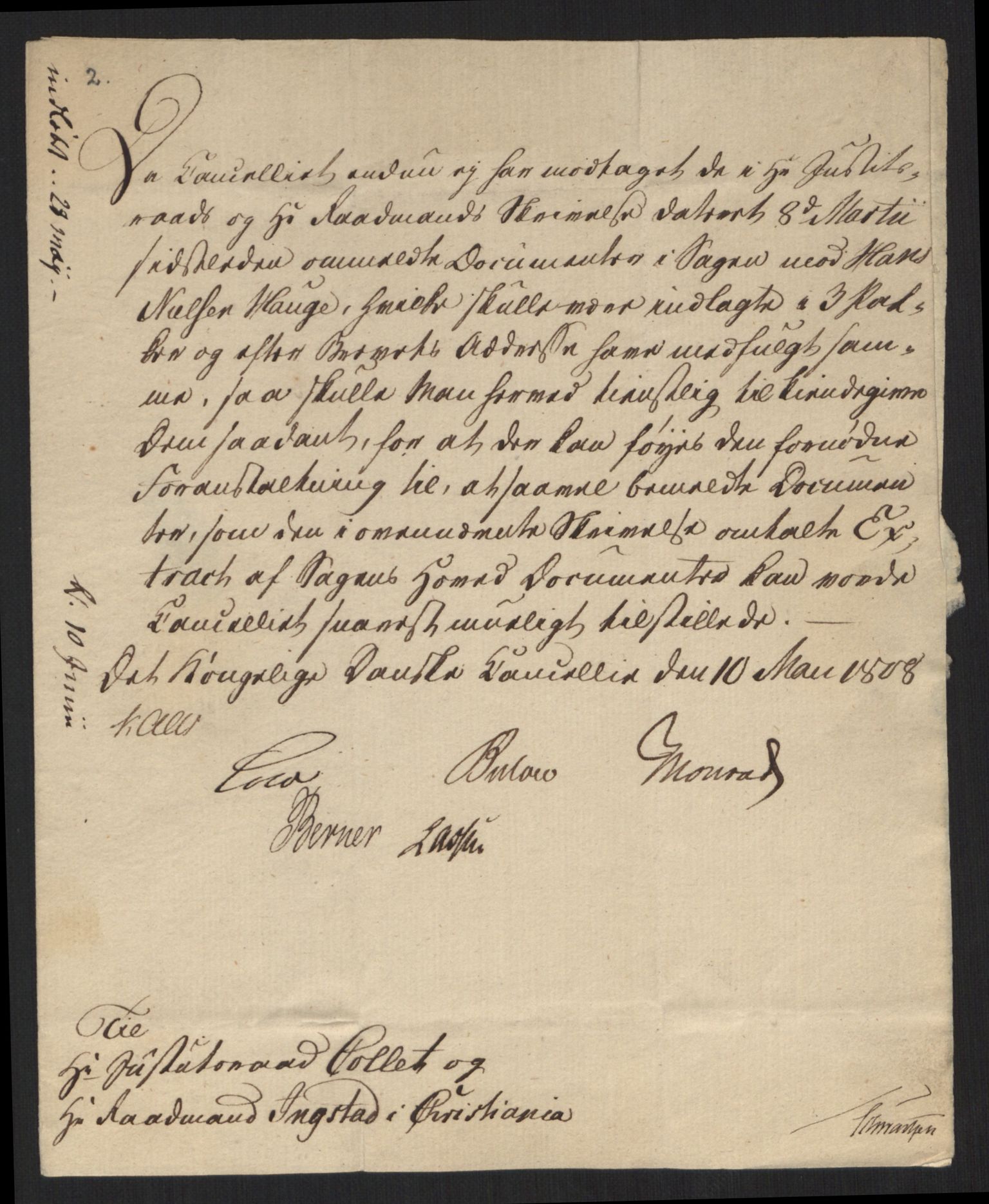 Justisdepartementet, Kommisjon i saken mot Hans Nielsen Hauge 1804, AV/RA-S-1151/D/L0001: Hans Nielsen Hauges sak, 1804-1813