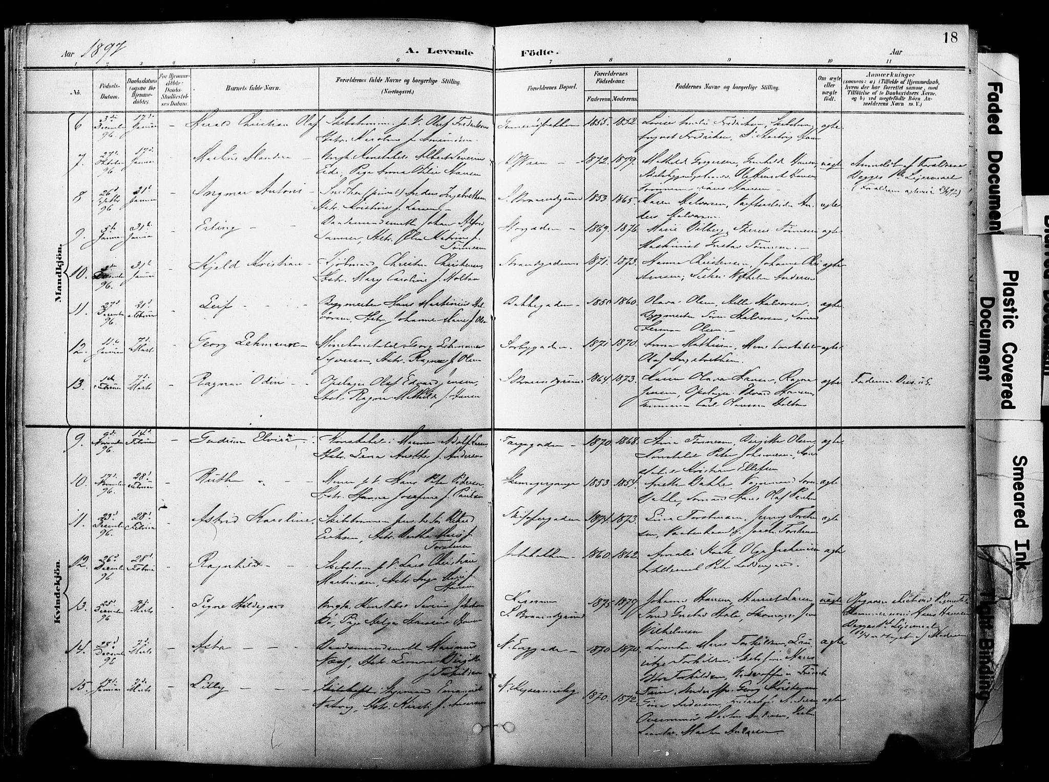 Horten kirkebøker, AV/SAKO-A-348/F/Fa/L0005: Parish register (official) no. 5, 1896-1904, p. 18