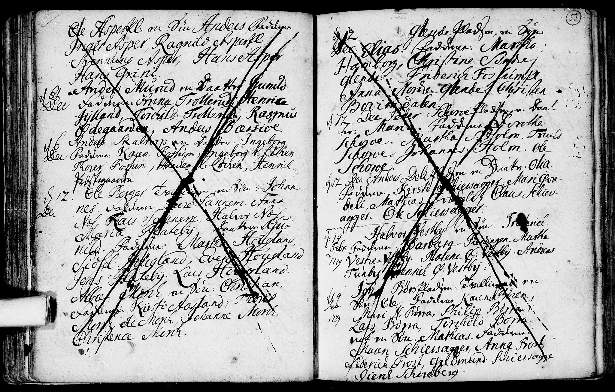 Spydeberg prestekontor Kirkebøker, AV/SAO-A-10924/F/Fa/L0002: Parish register (official) no. I 2, 1739-1780, p. 53